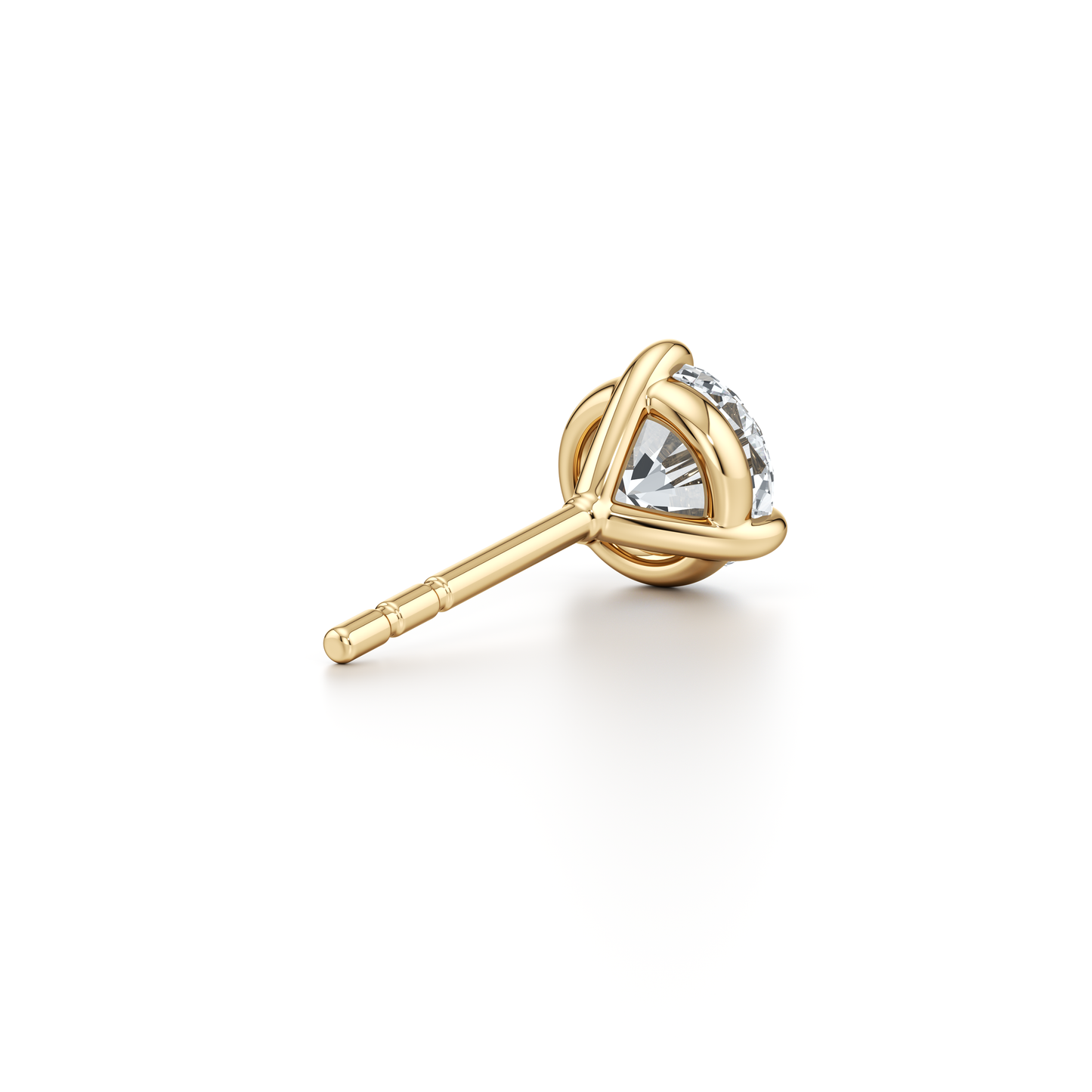 Chelsea Essential Lab Diamond Round Brilliant Martini Studs - view 6