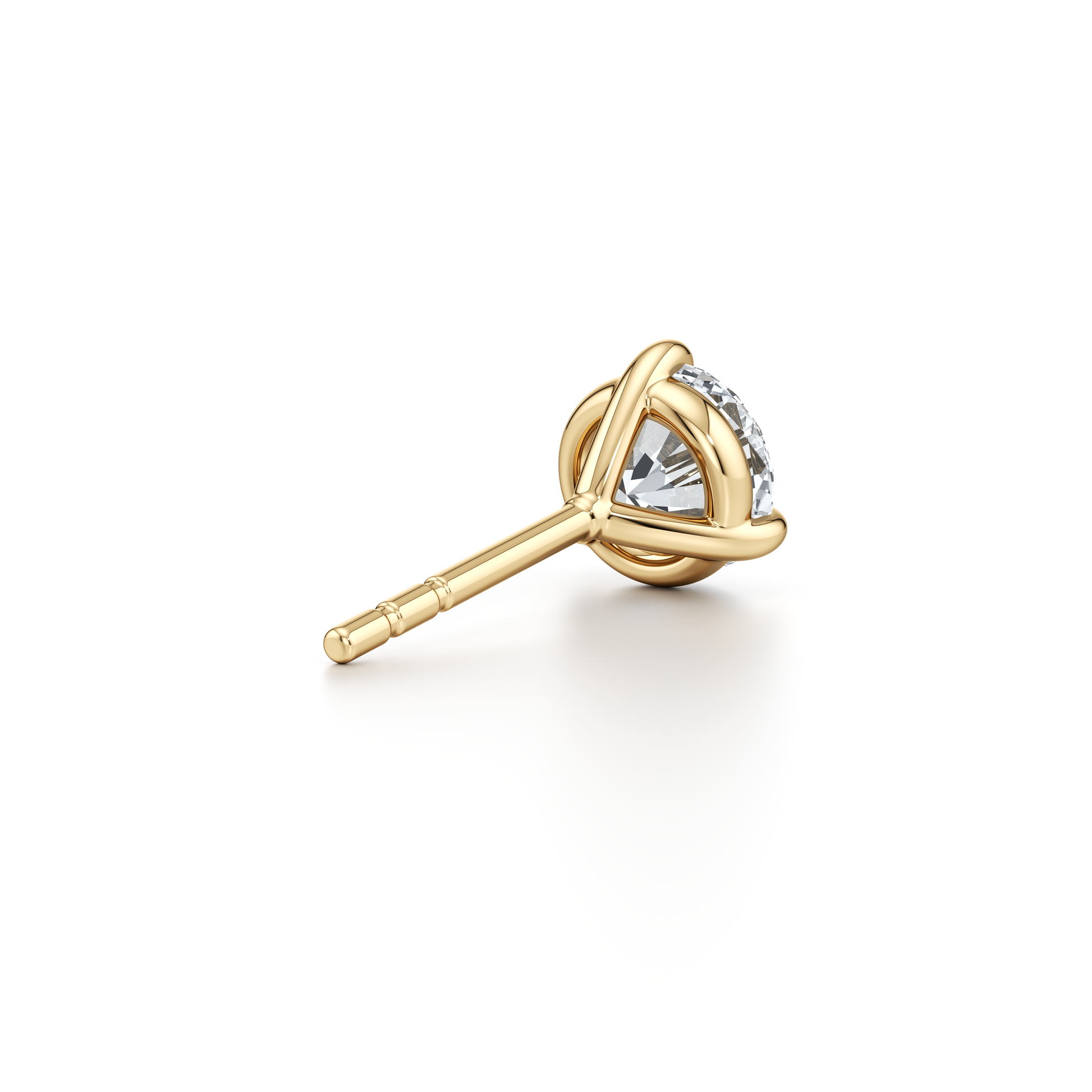 Chelsea Essential Lab Diamond Round Brilliant Martini Studs - view 6