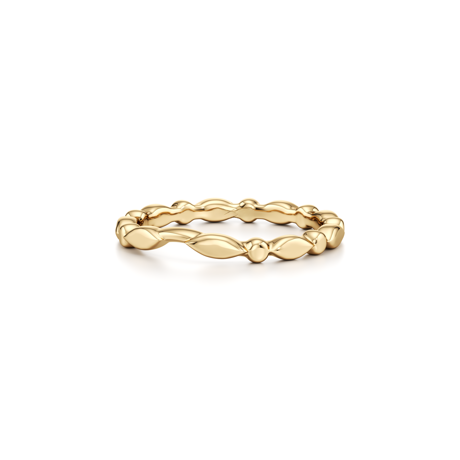 Vivienne High Polish Wedding Band - view 6