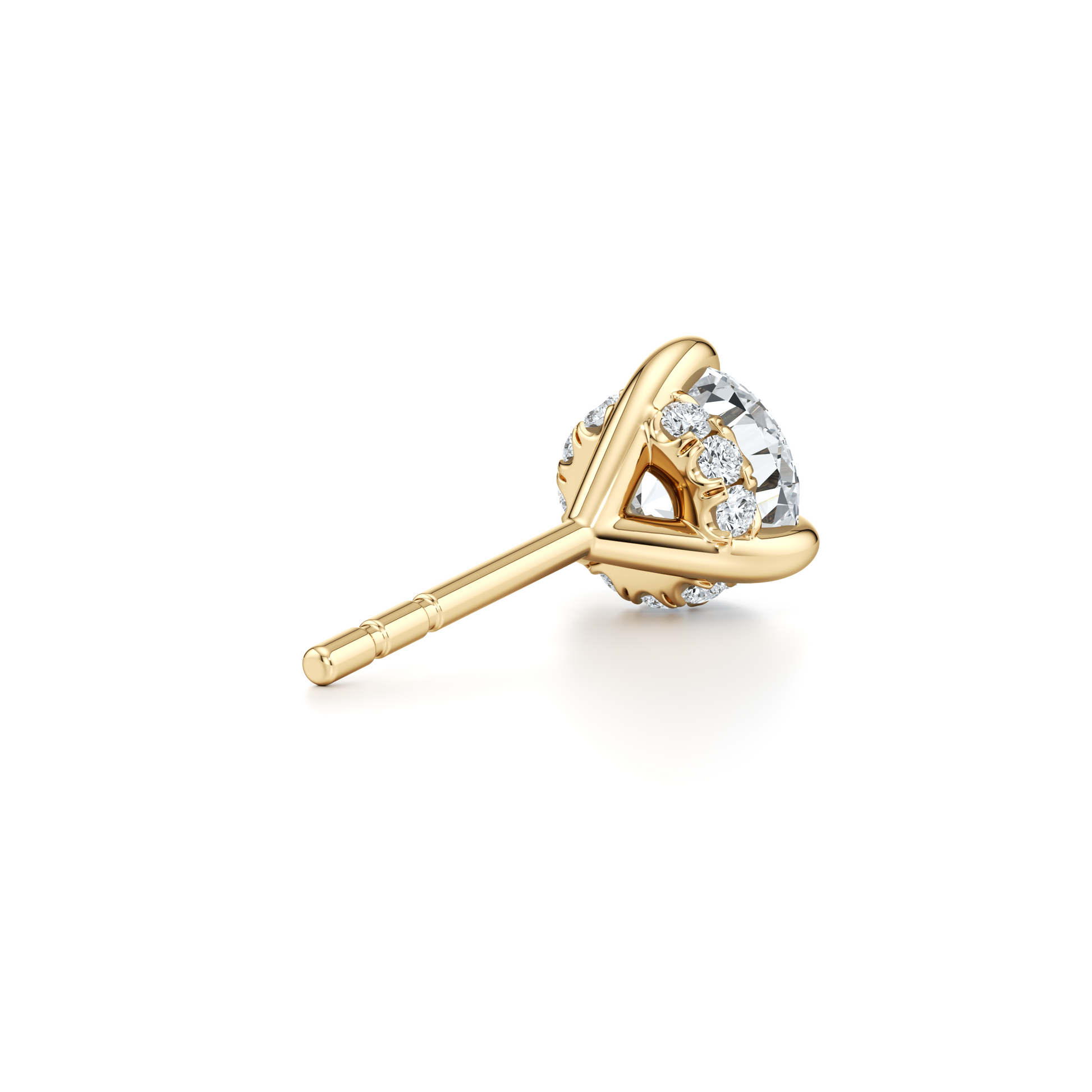 Chelsea Lab Diamond Round Brilliant Martini Studs - view 6