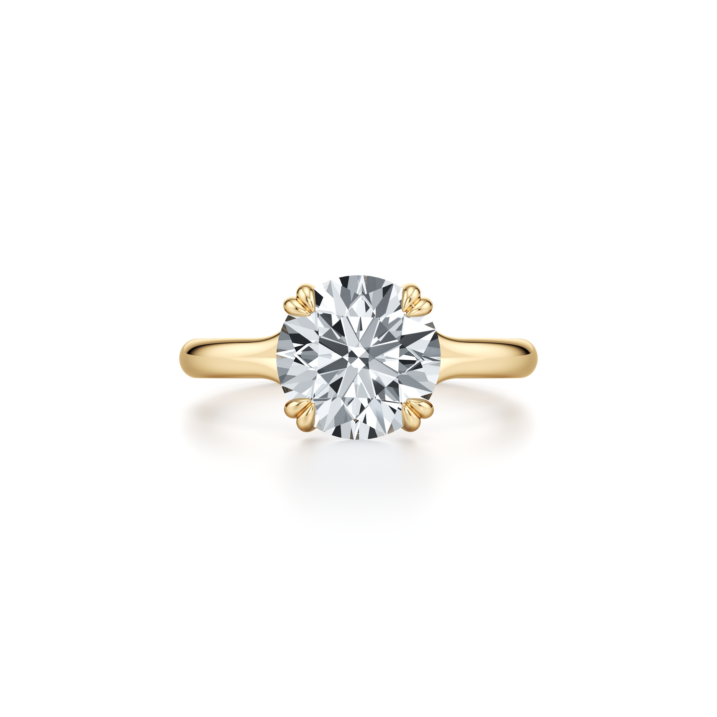 Jane Antique Cushion Solitaire Lab Diamond Engagement Ring - view 6