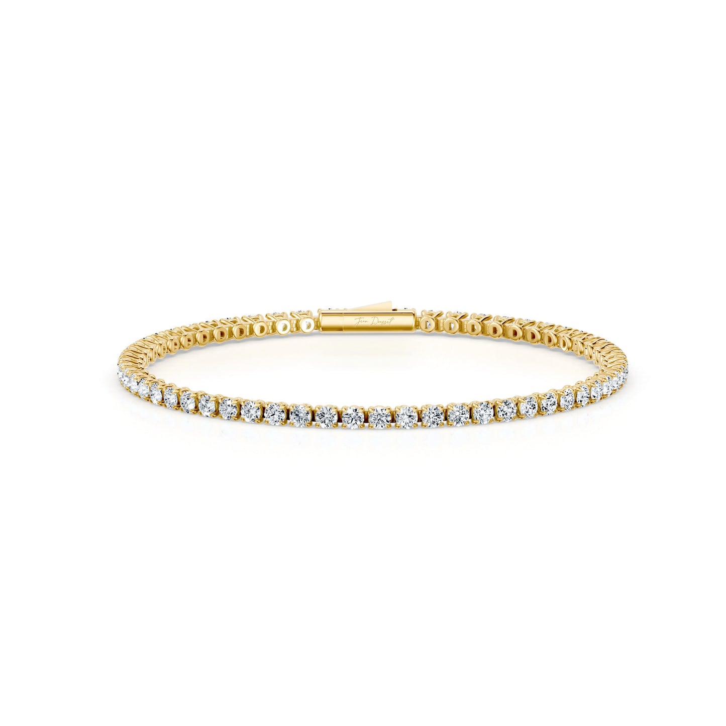 Olivia Round Brilliant Lab Diamond Tennis Bracelet - view 6