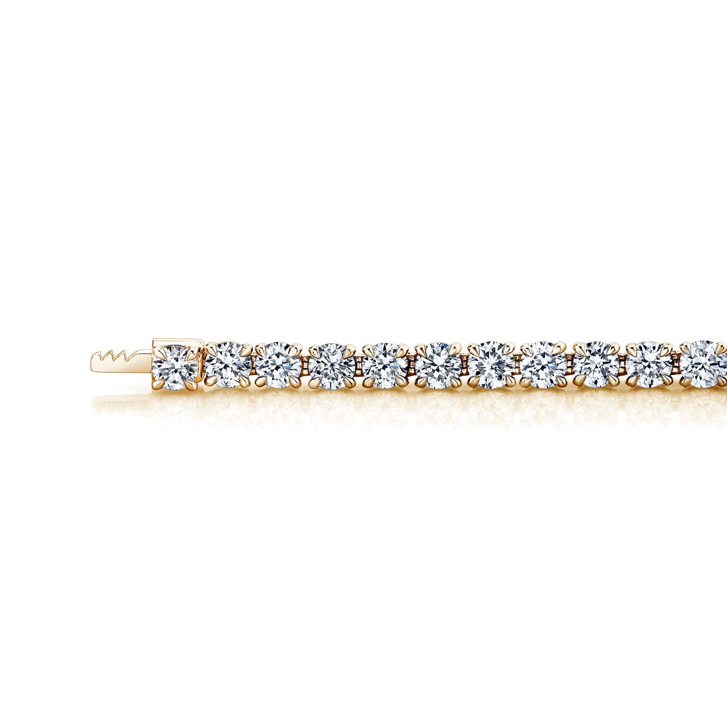 Olivia Round Brilliant Lab Diamond Tennis Necklace - view 6