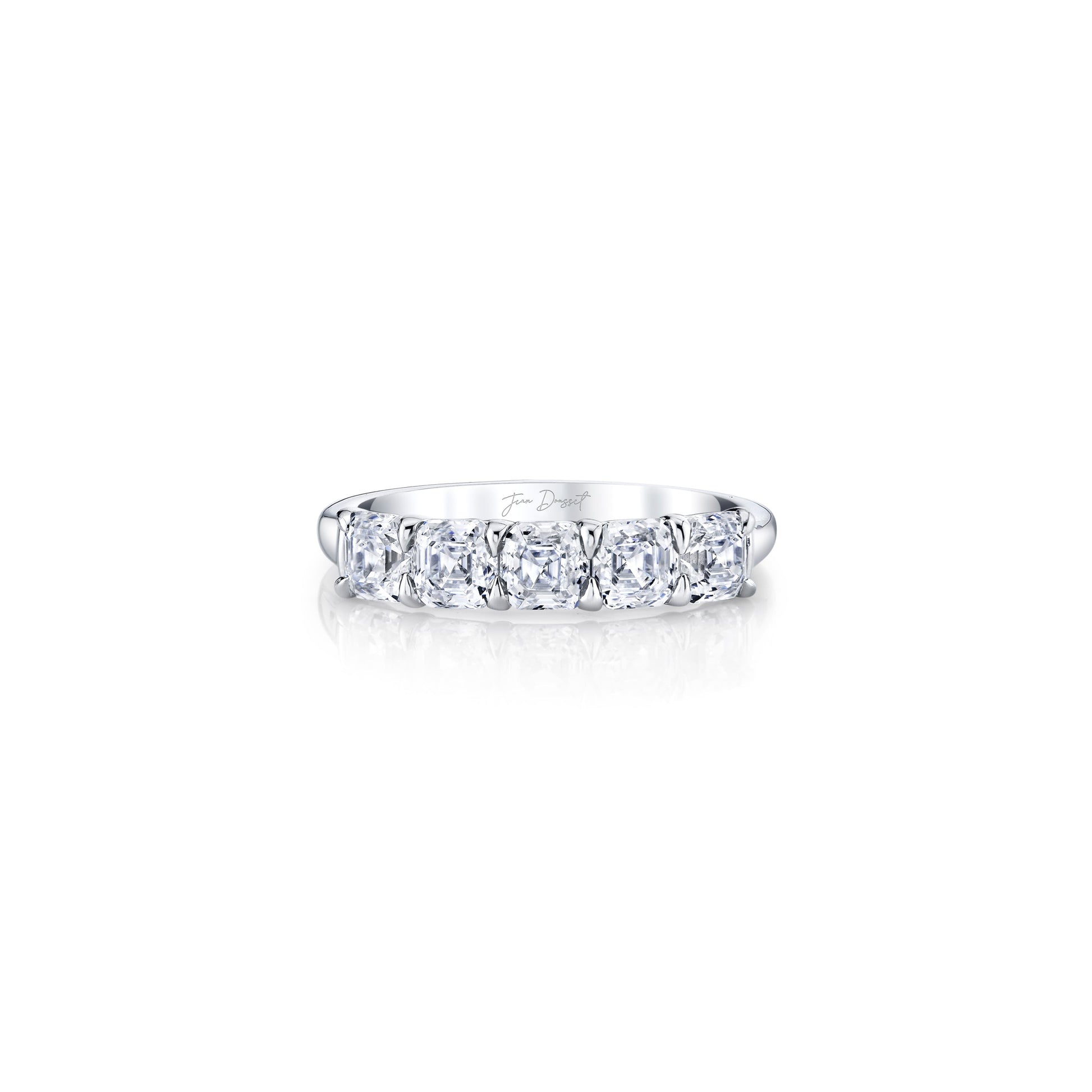 Olivia 5-Stone Asscher Lab Diamond Band - view 6