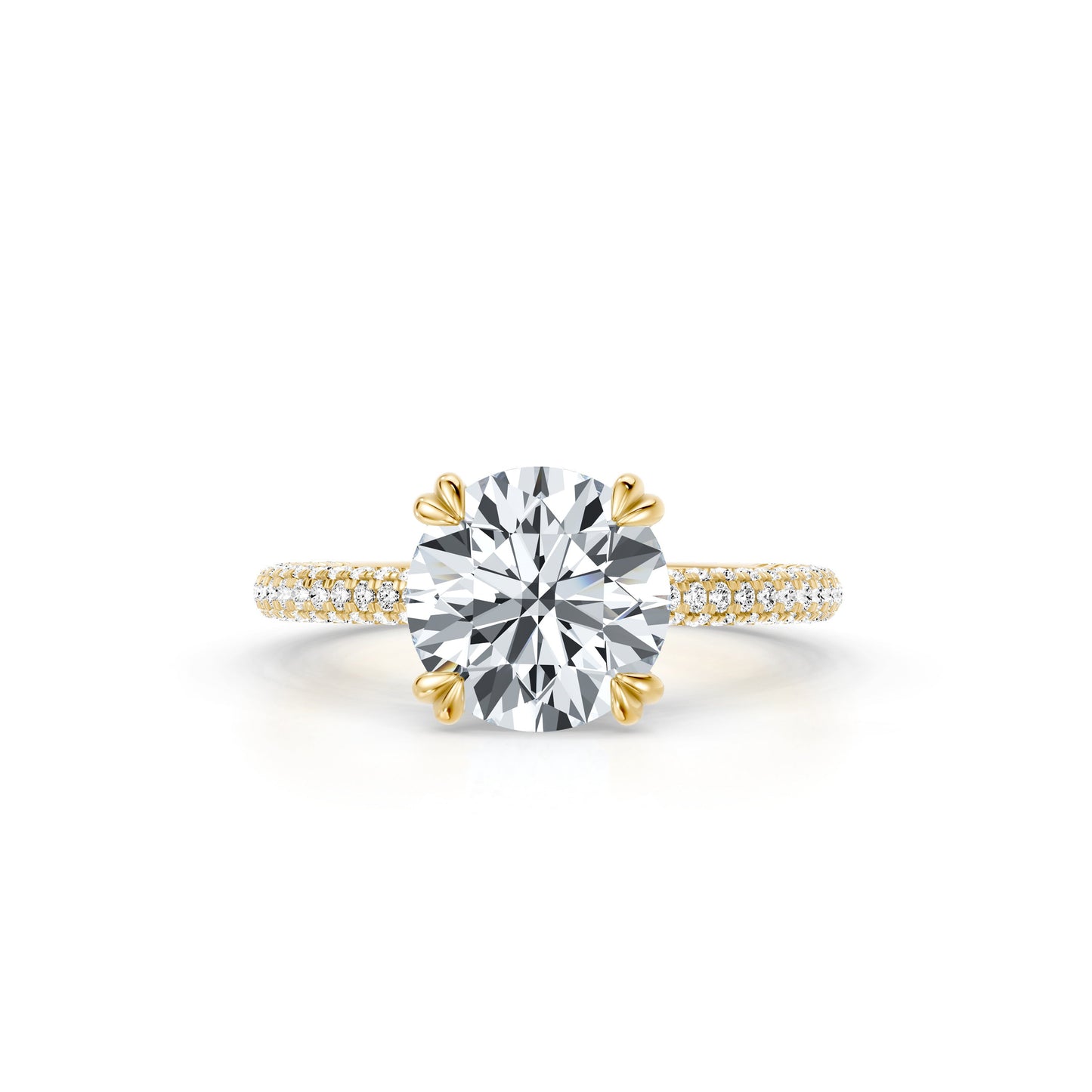 Chelsea Signature Radiant Lab Diamond Engagement Ring - view 5