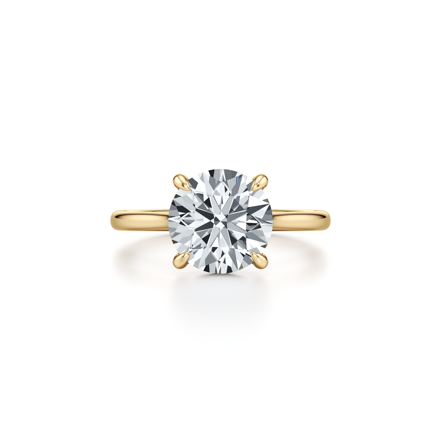 Chelsea Essential Oval Solitaire Lab Diamond Engagement Ring - view 5