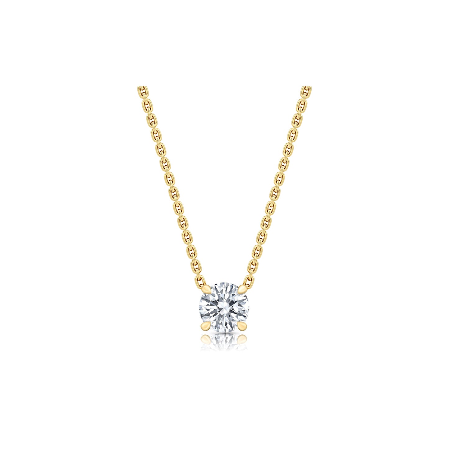 Chelsea Lab Diamond Round Brilliant Pendant - view 6