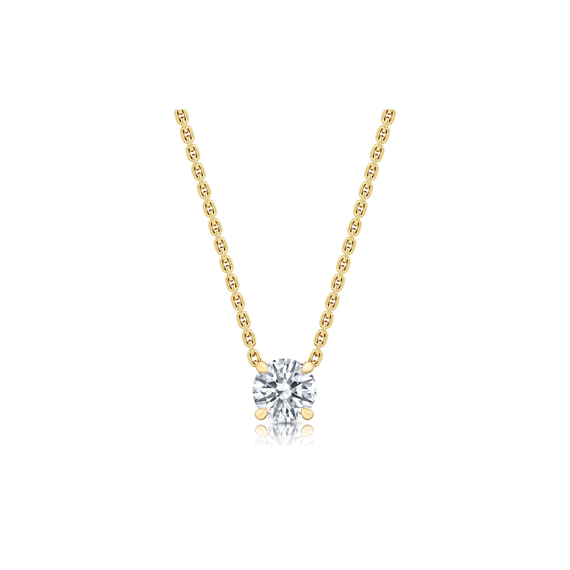 Chelsea Lab Diamond Round Brilliant Pendant - view 6