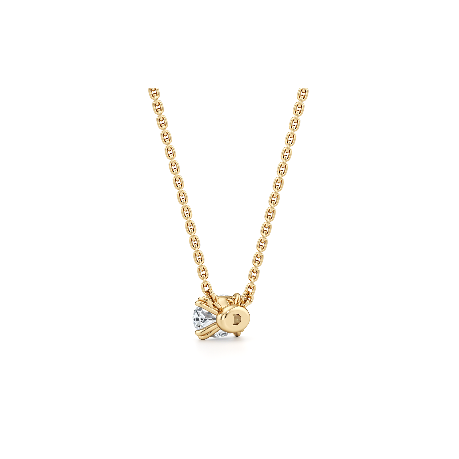 Elle Lab Diamond Oval Pendant - view 6