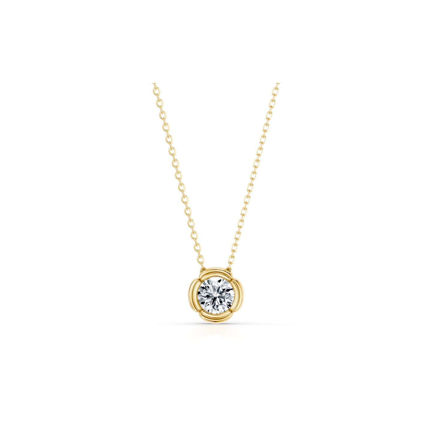 Doree Lab Diamond Pave Round Pendant - view 6