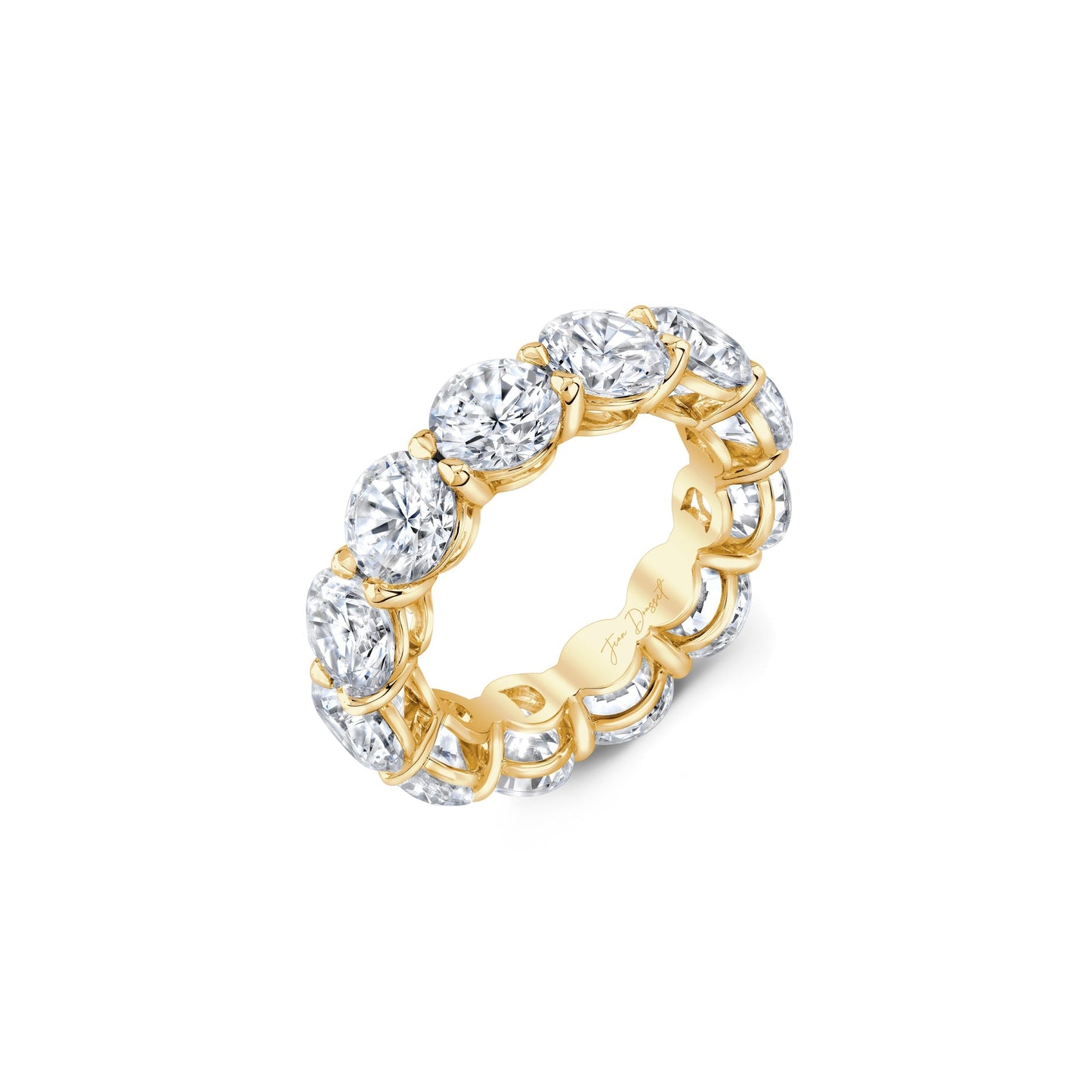 Olivia Large Round Brilliant Lab Diamond Eternity Band - view 6