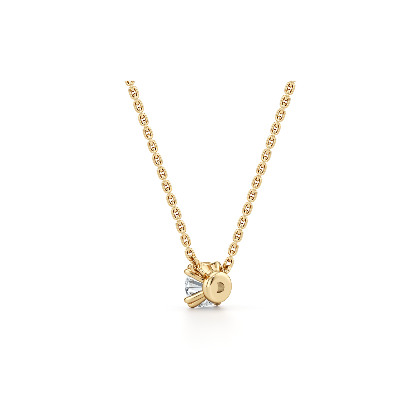 Elle Round Brilliant Pendant - view 6