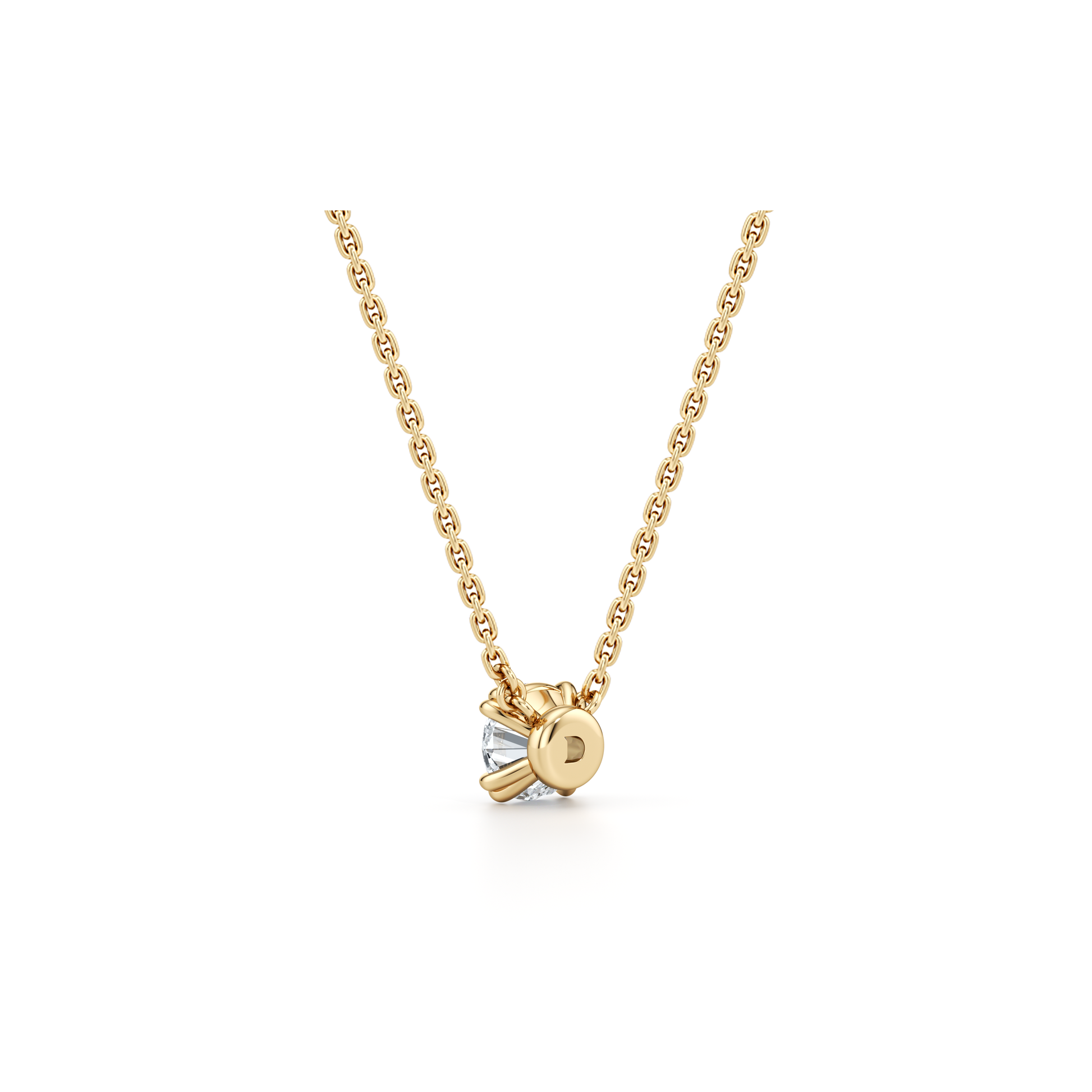 Elle Round Brilliant Pendant - view 6
