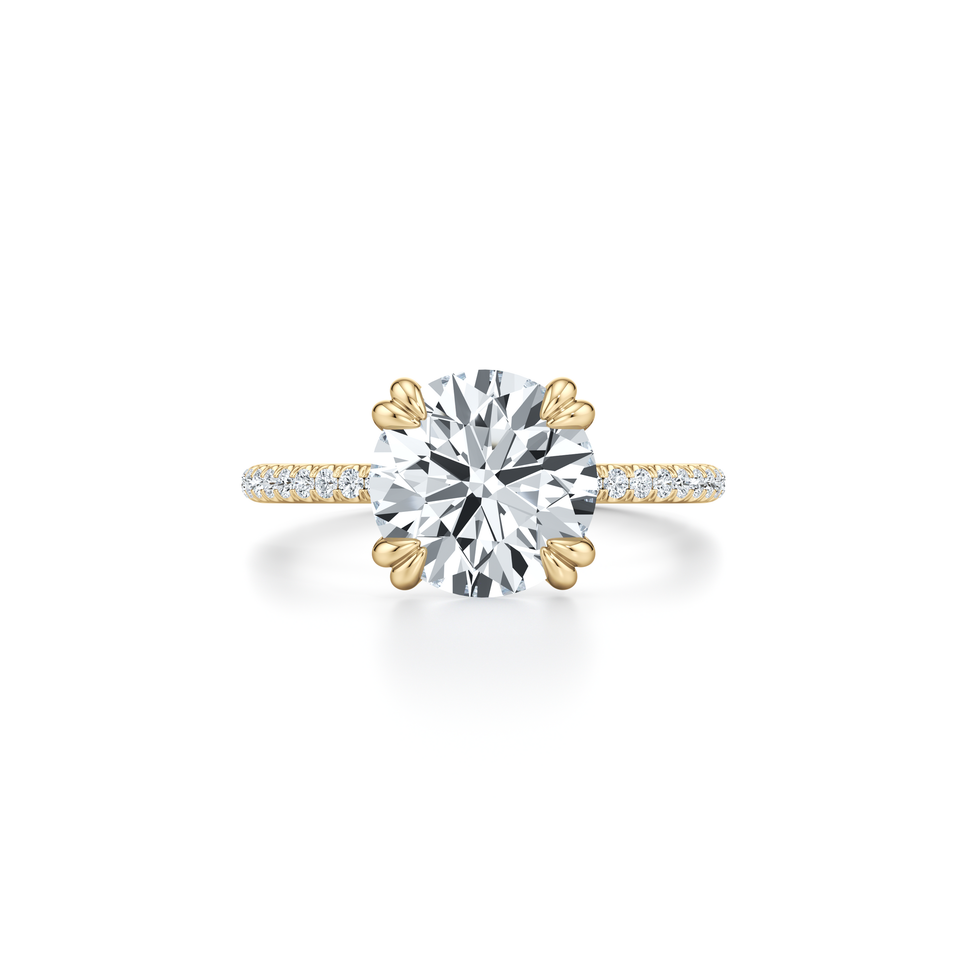 Kate Oval Solitaire Lab Diamond Engagement Ring - view 9