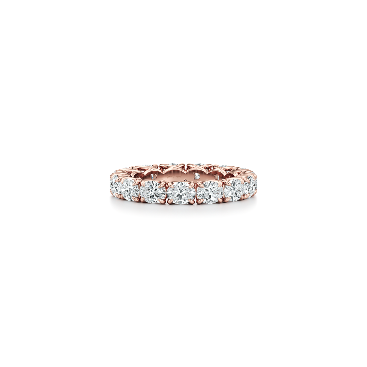 Elle East-West Oval Lab Diamond Eternity Band - view 6