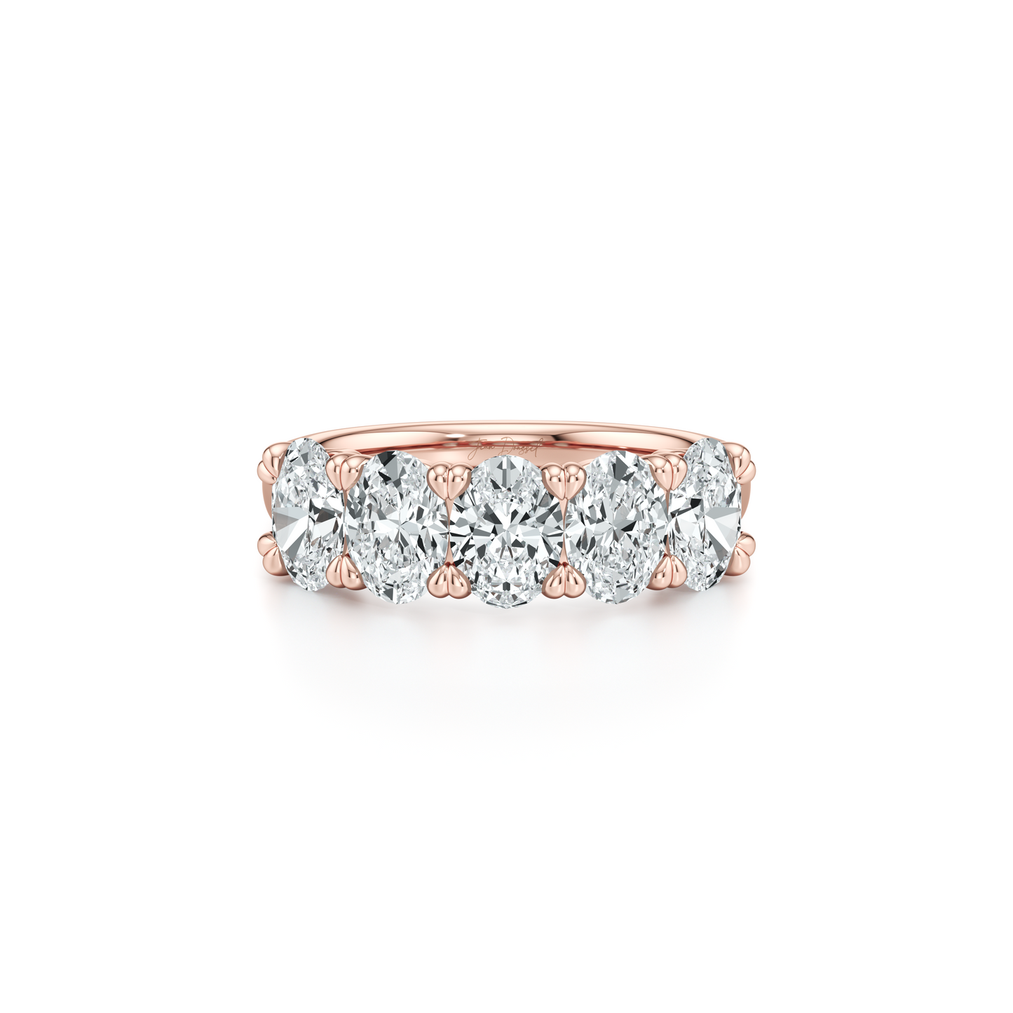 Elle 5-Stone Oval Lab Diamond Band - view 6