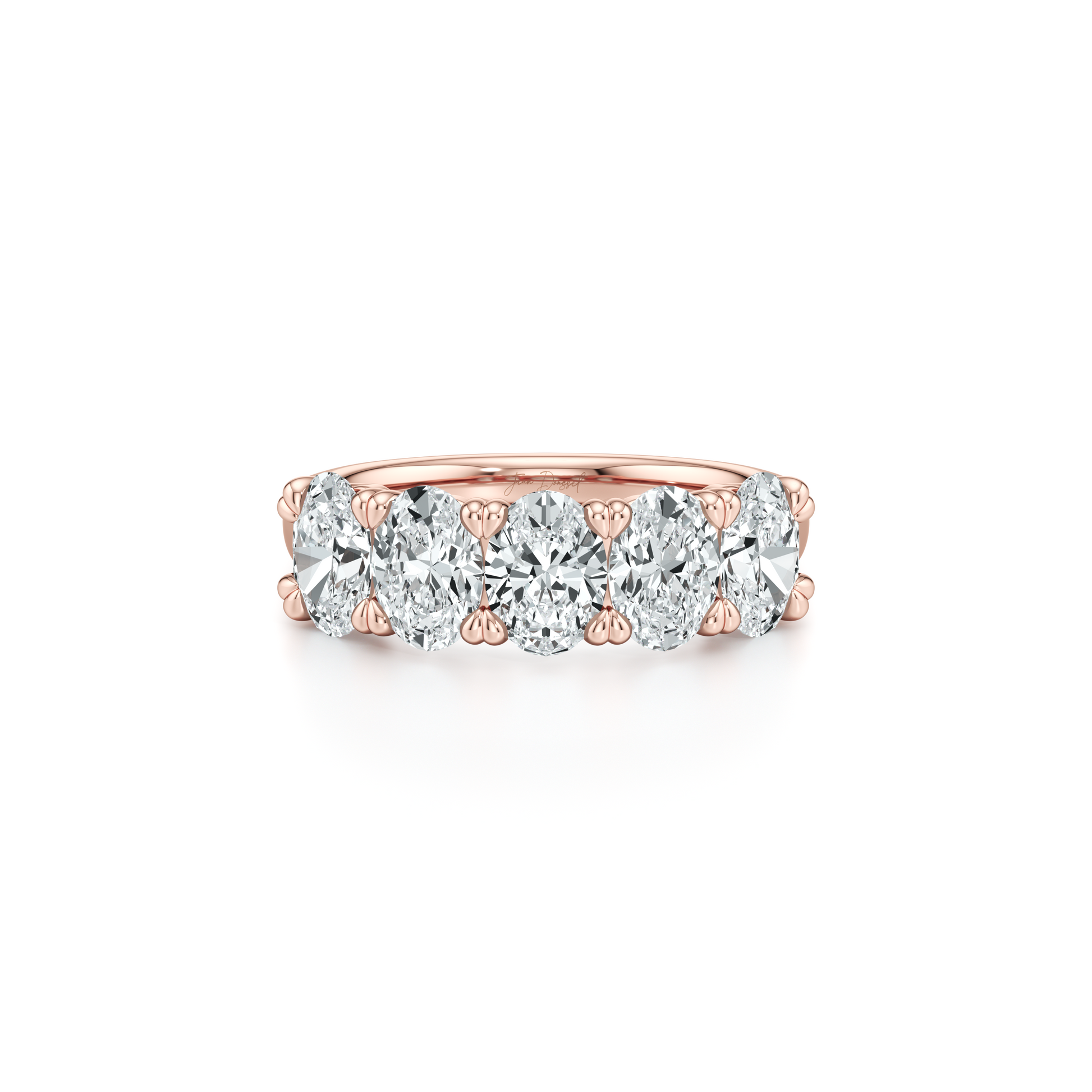 Elle 5-Stone Oval Lab Diamond Band - view 6