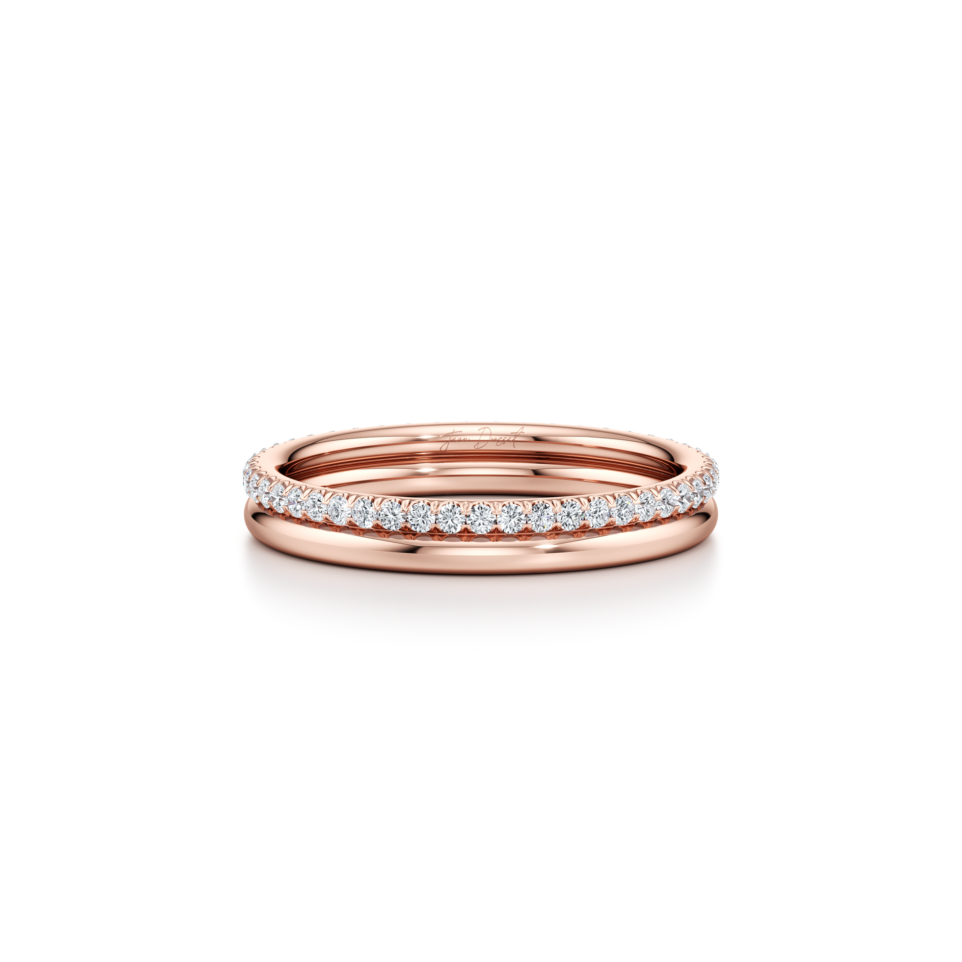 Elle Double Lab Diamond Band - view 6