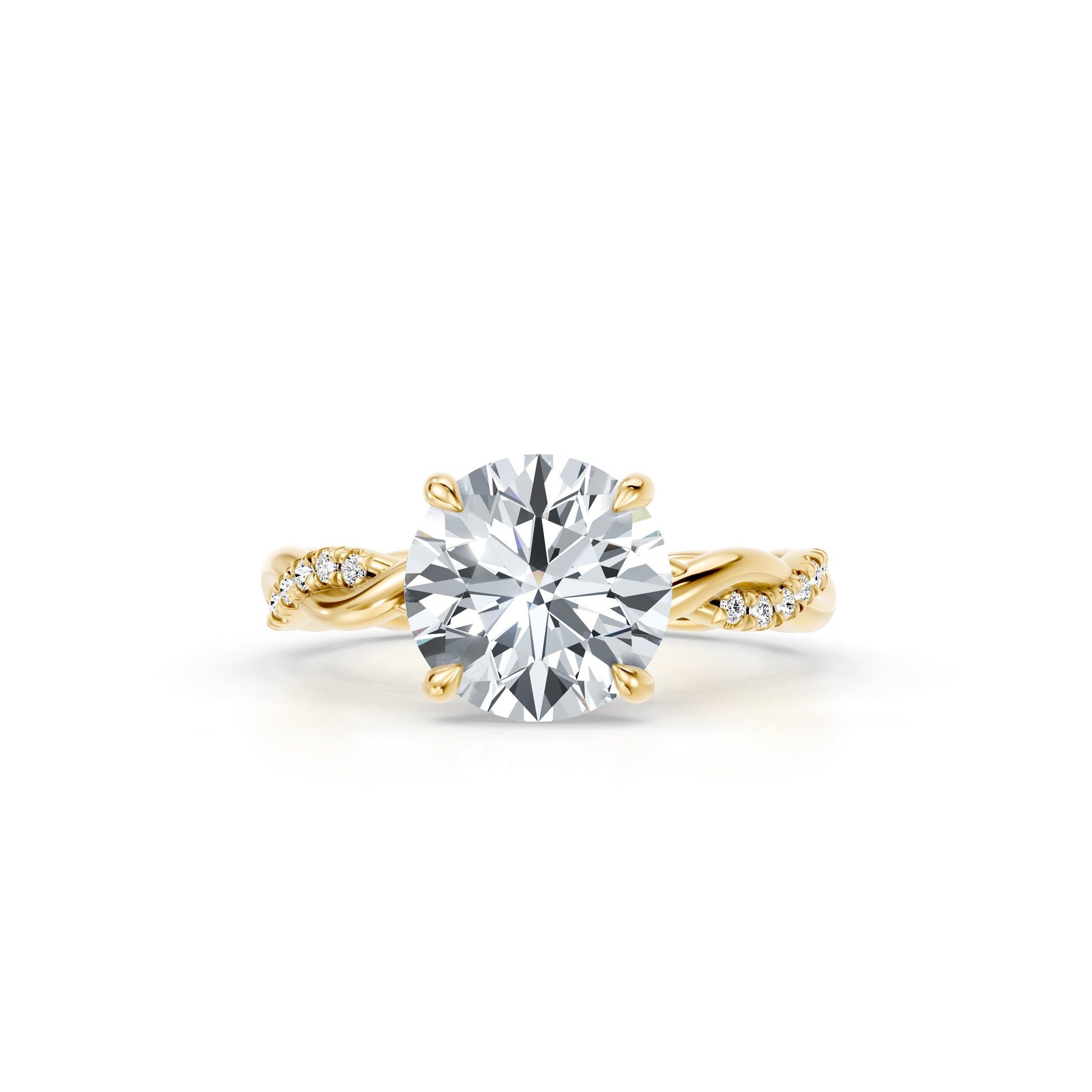 Ivy Heritage Radiant Solitaire Lab Diamond Engagement Ring - view 5