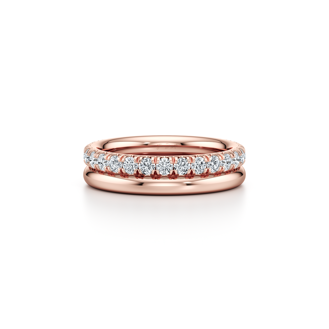 Elle 6MM Dual Lab Diamond Band - view 6