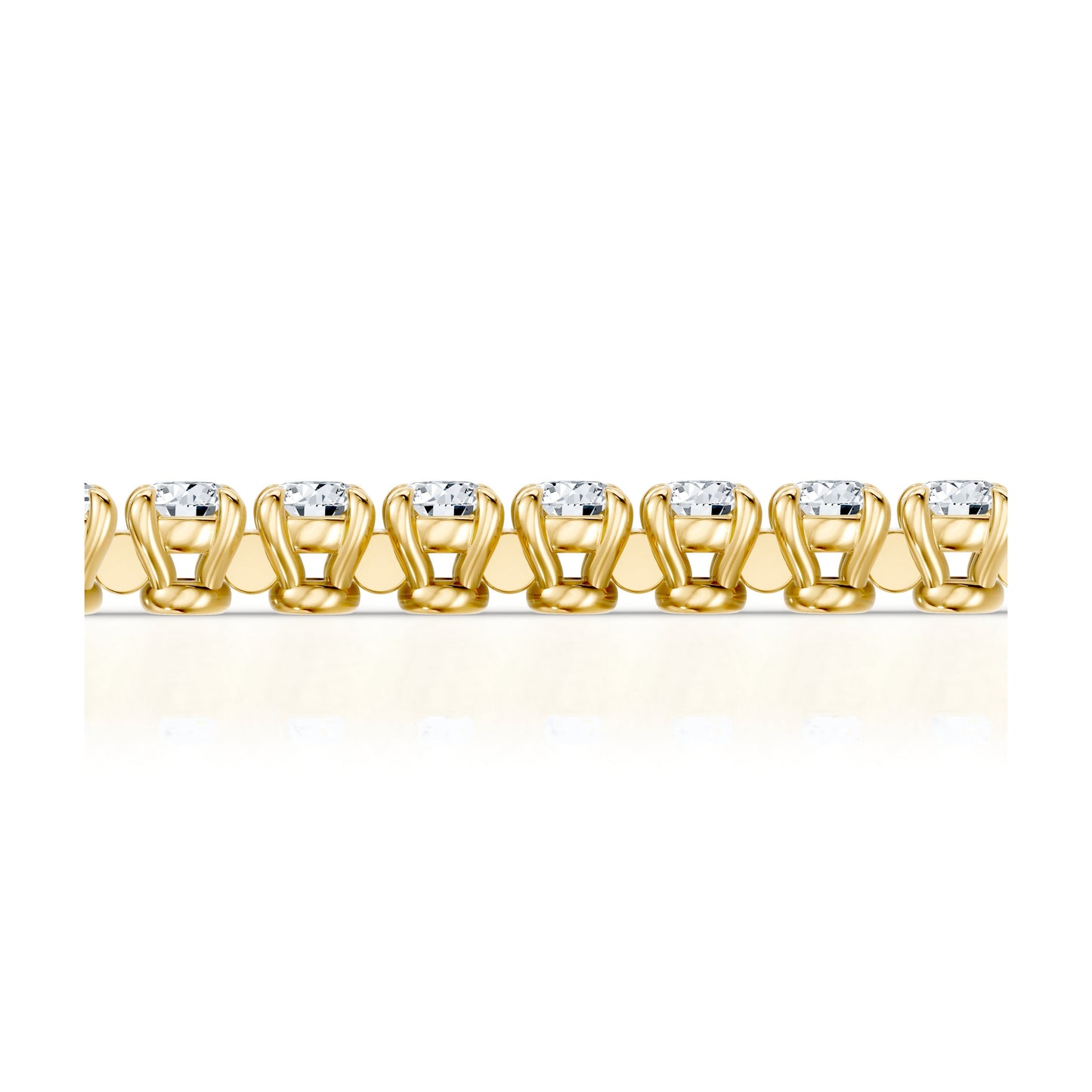 Olivia Round Brilliant Lab Diamond Tennis Bracelet - view 7