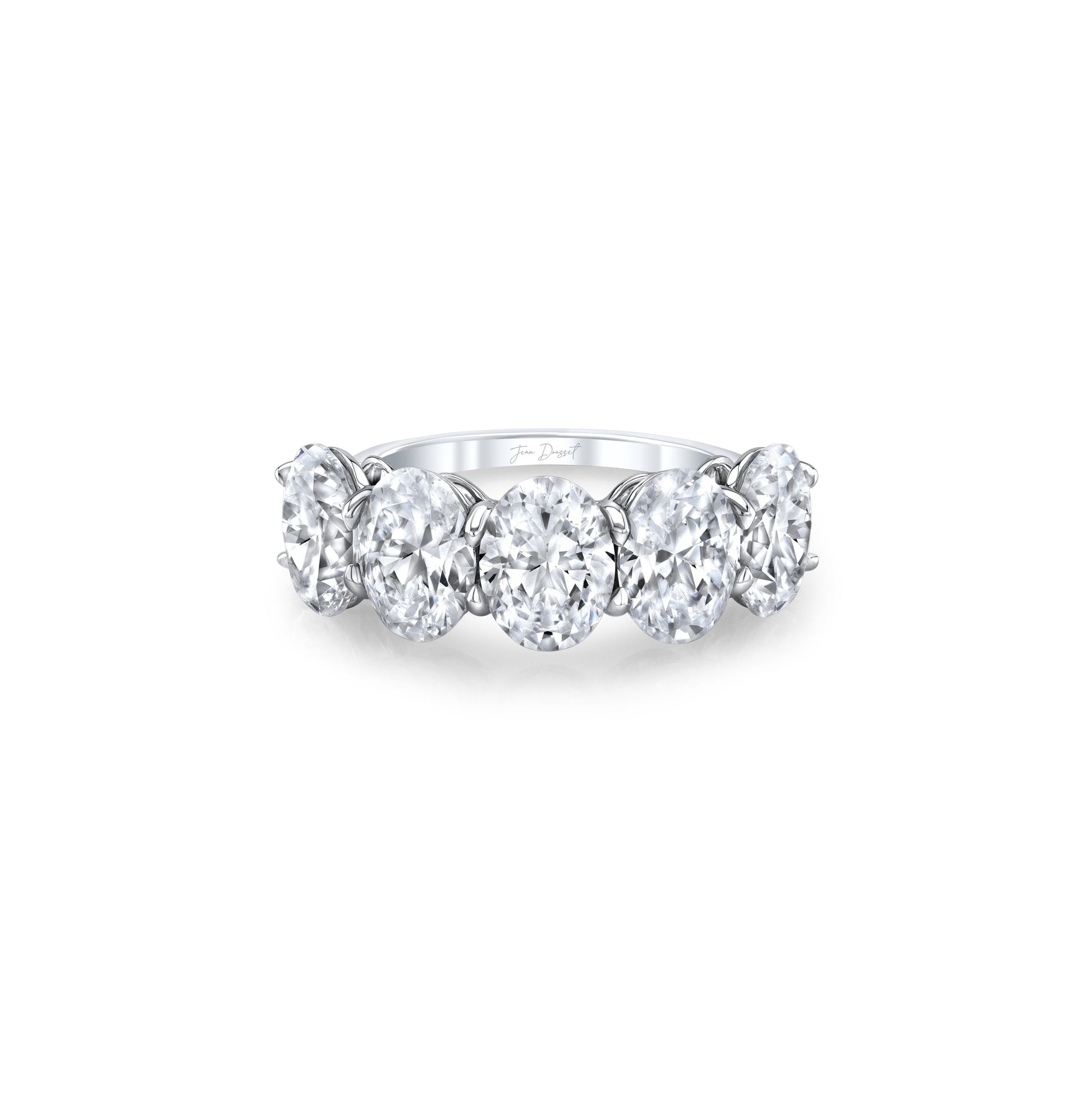 Olivia 5-Stone Oval Lab Diamond Band - view 7