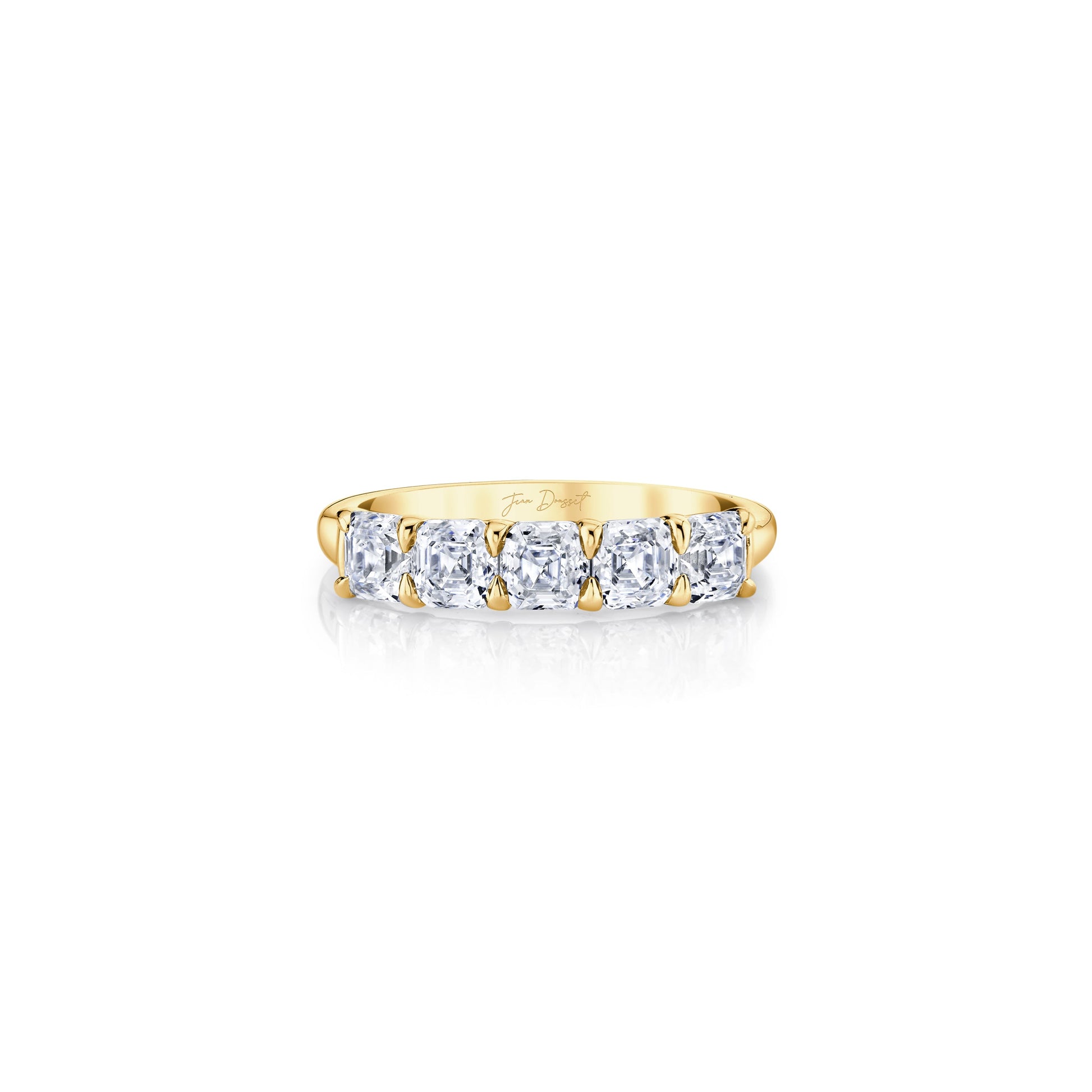 Olivia 5-Stone Asscher Lab Diamond Band - view 7
