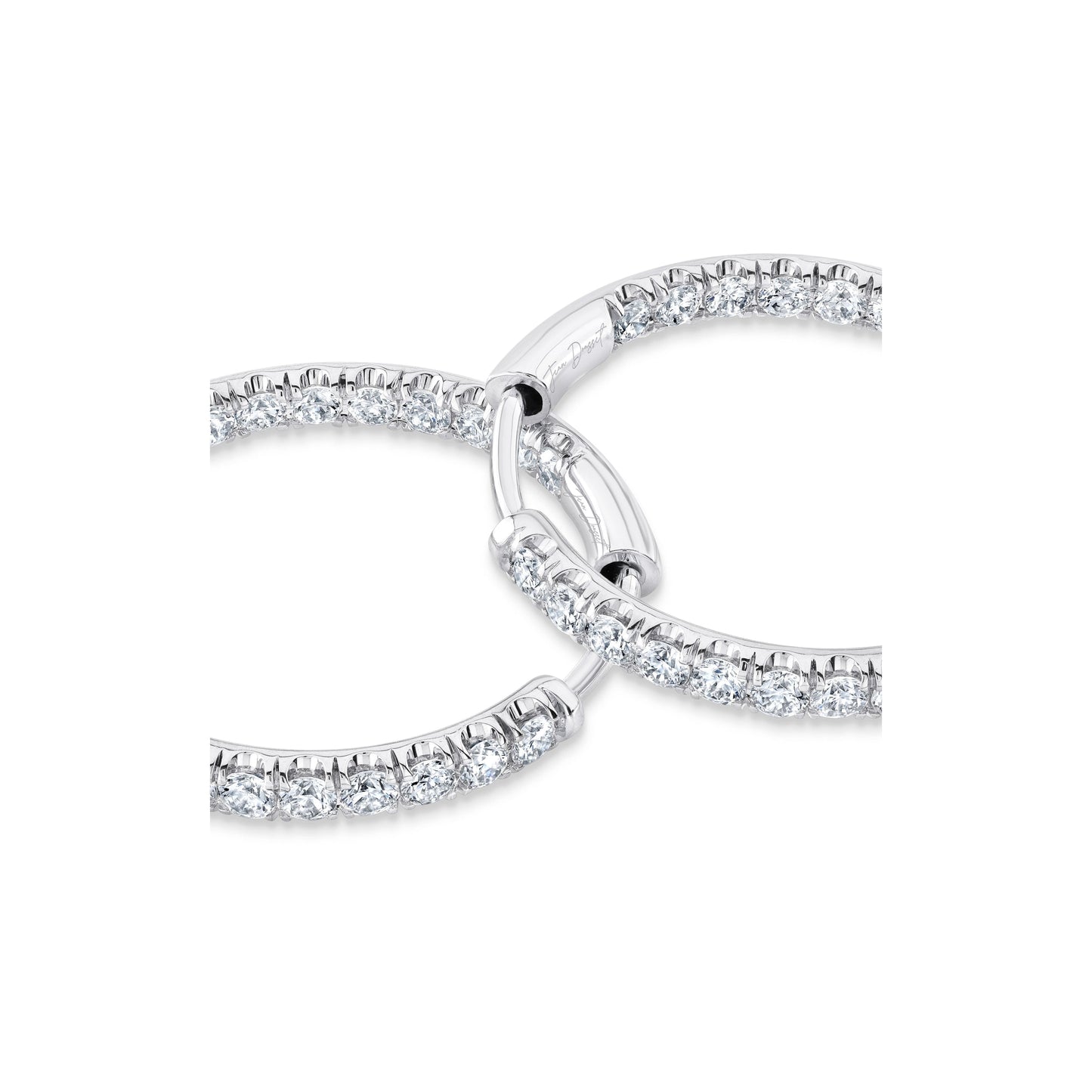 Audrey Inside Out Lab Diamond Pave Hoops - view 7