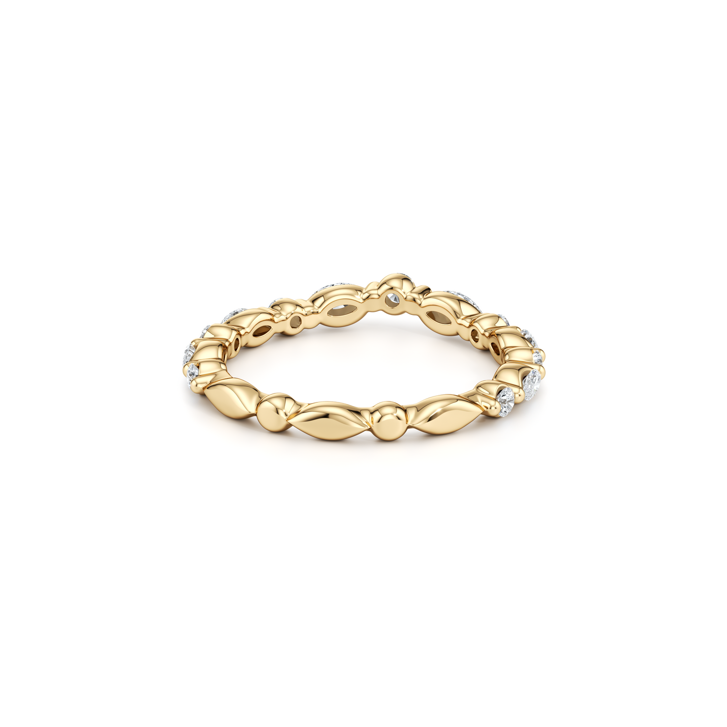 Vivienne Lab Diamond Wedding Band - view 7