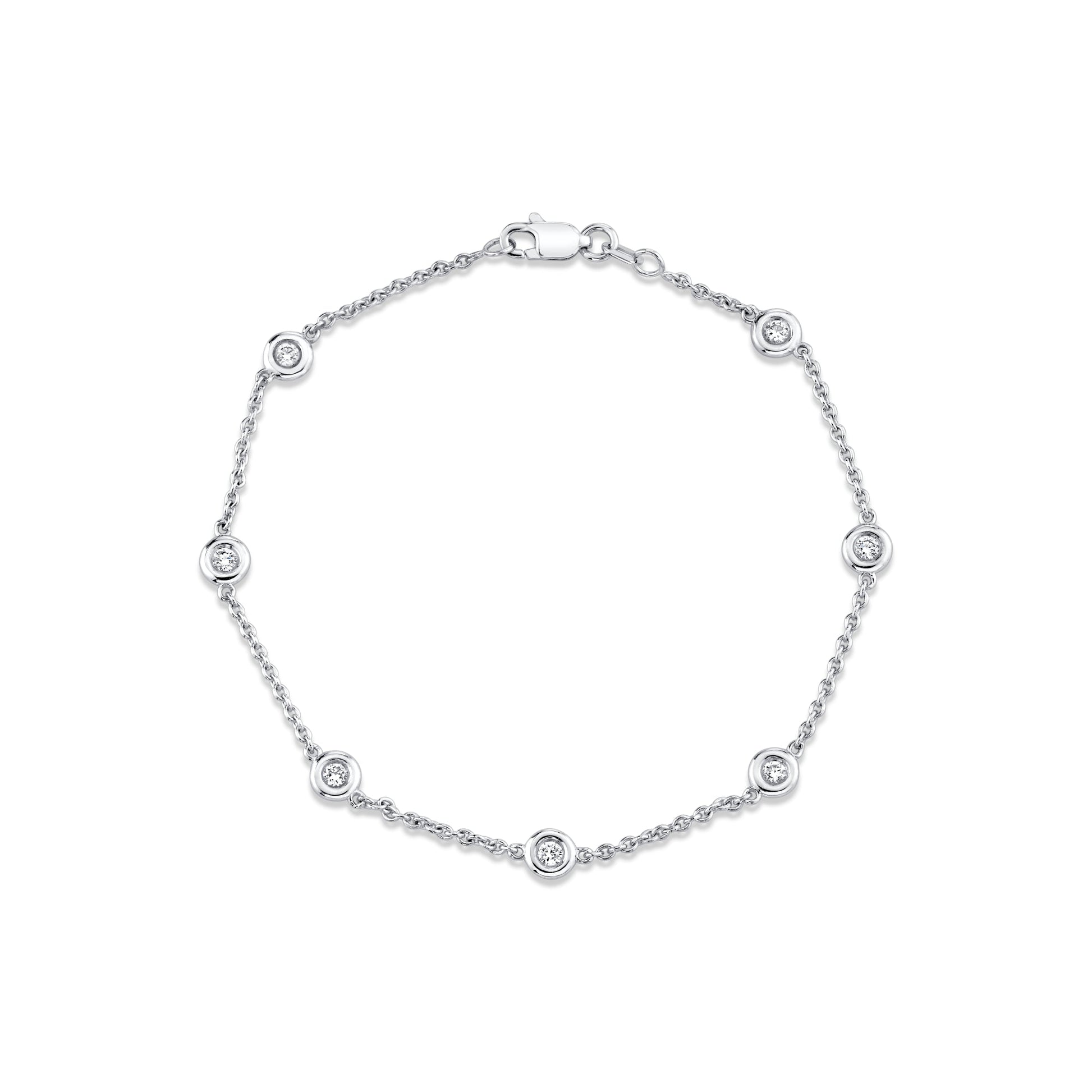 Bezel By The Yard Lab Diamond Bracelet - view 7