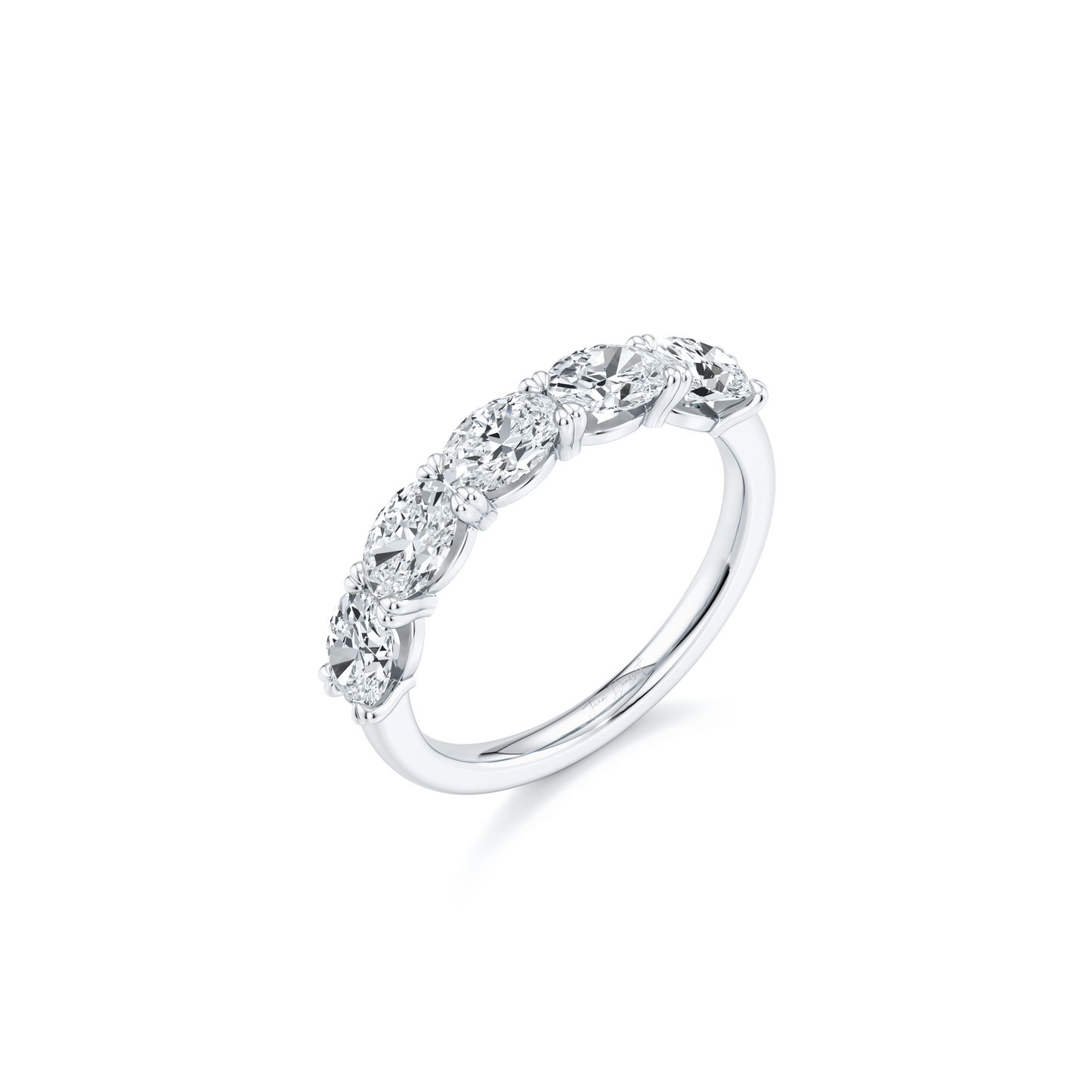 Elle 5-Stone East-West Oval Lab Diamond Band - view 7