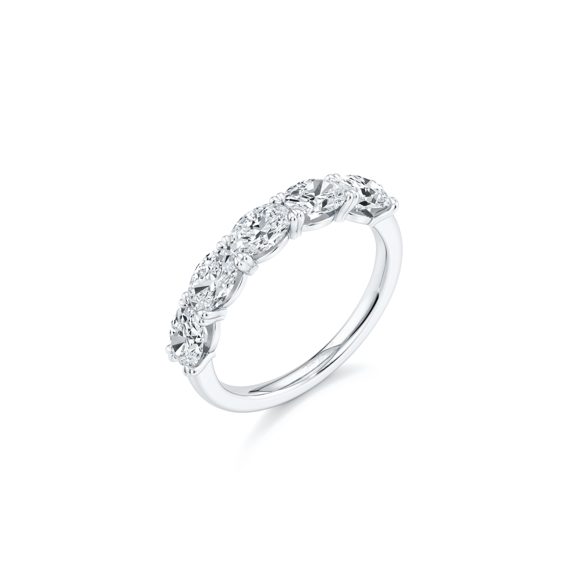 Elle 5-Stone East-West Oval Lab Diamond Band - view 7