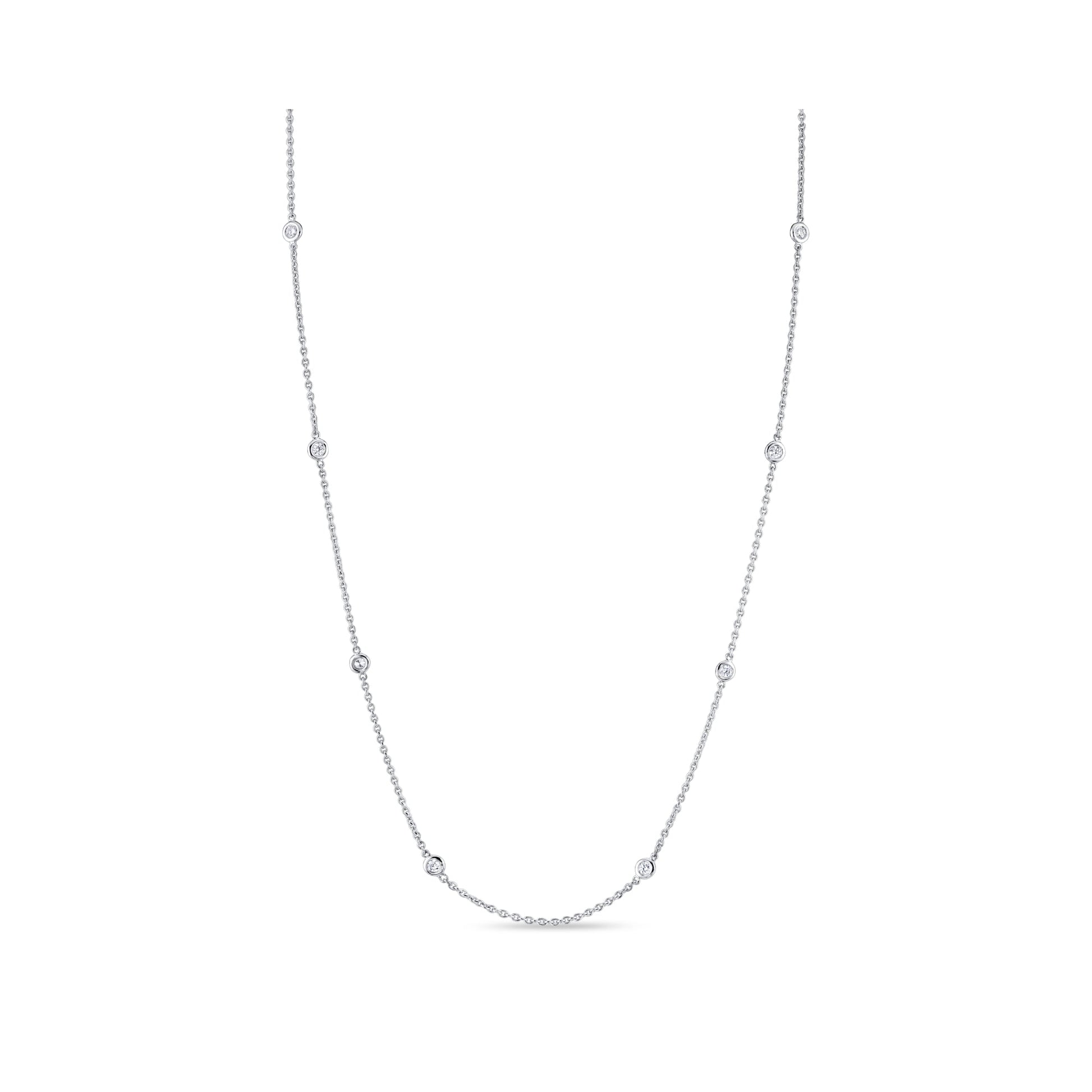 Bezel By The Yard Lab Diamond Necklace - view 7