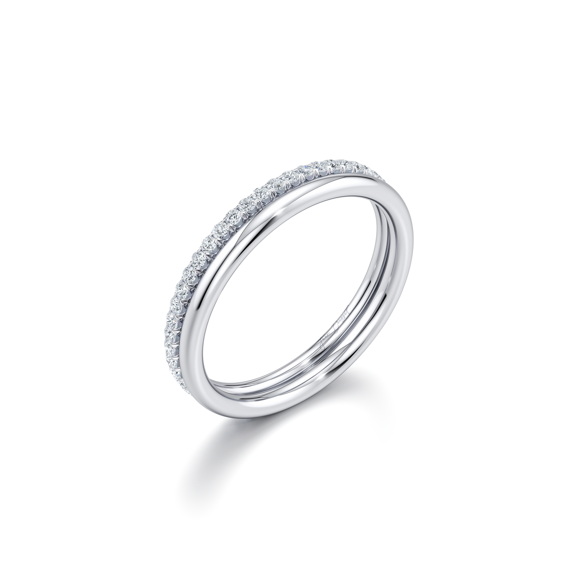 Elle Double Lab Diamond Band - view 7