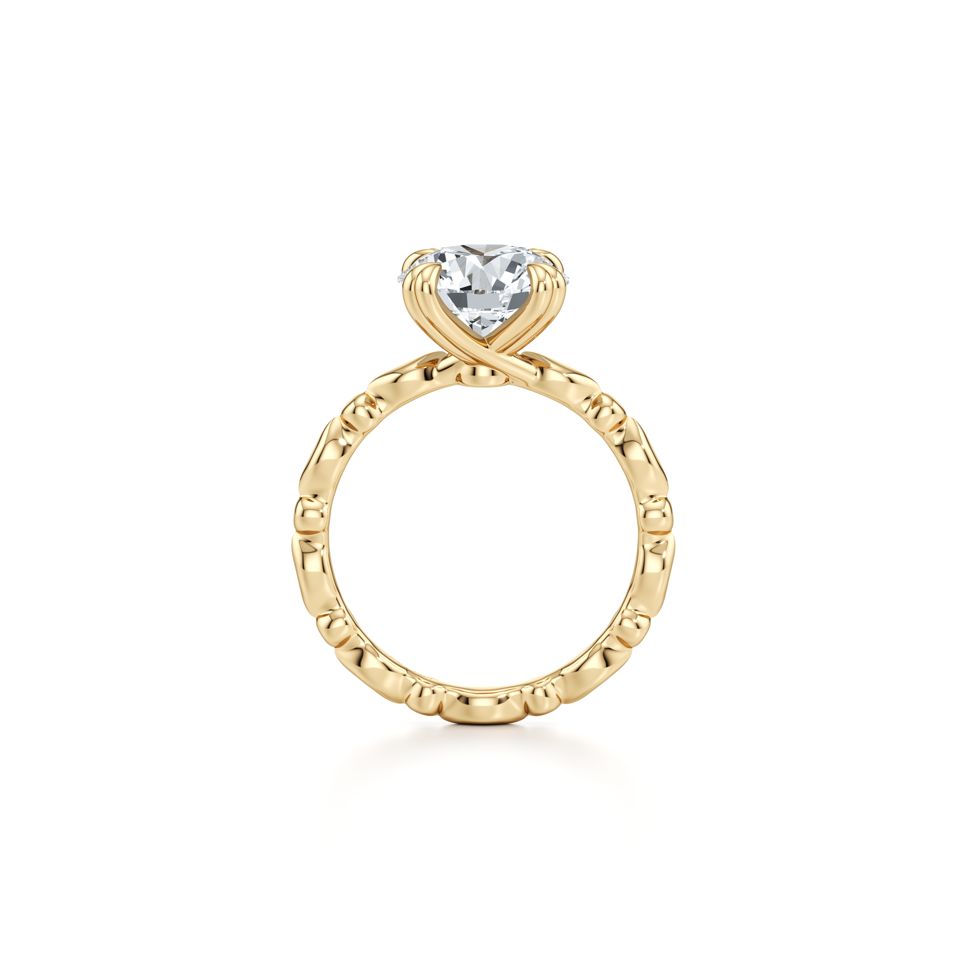 Vivienne Pear Solitaire Lab Diamond Engagement Ring - view 9