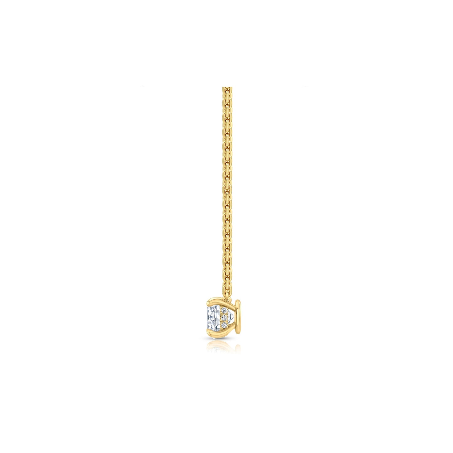 Chelsea Lab Diamond Round Brilliant Pendant - view 7