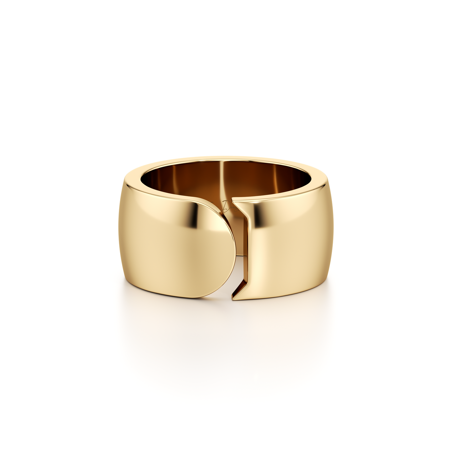 Saviera Quarter Round Wrap Ring - One Row Pave - view 7