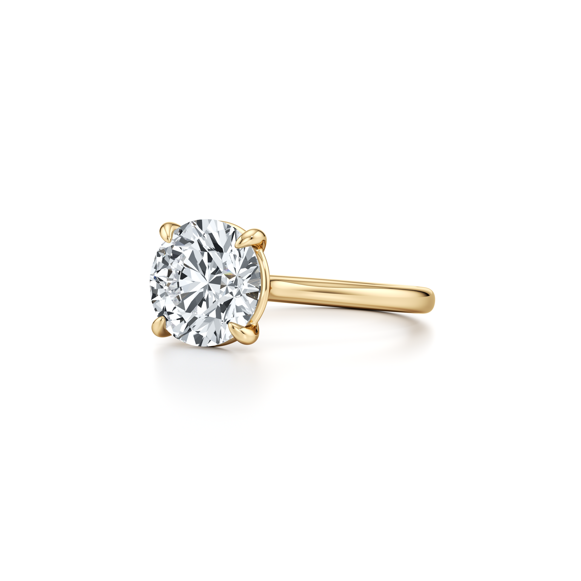 Chelsea Essential Oval Solitaire Lab Diamond Engagement Ring - view 6