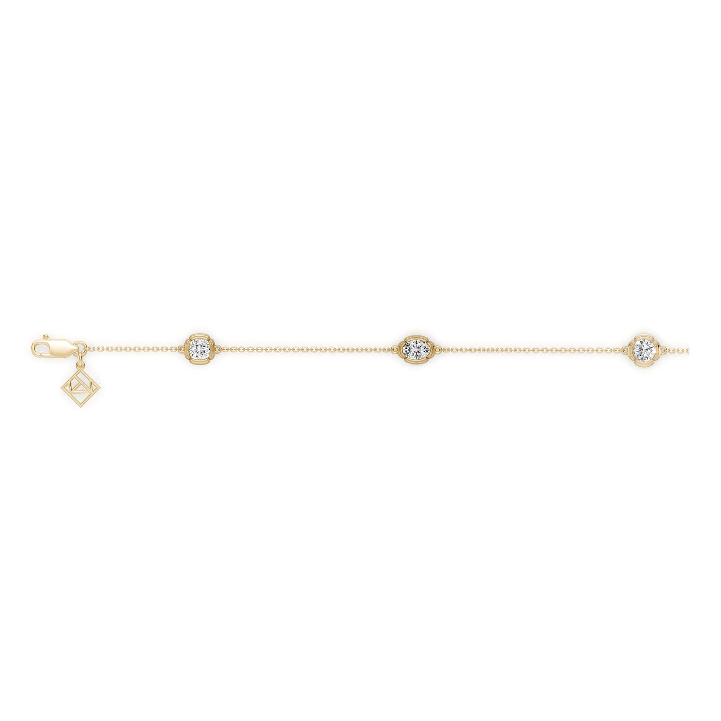 Doree By The Yard Mixed Shape Lab Diamond Bracelet - view 7
