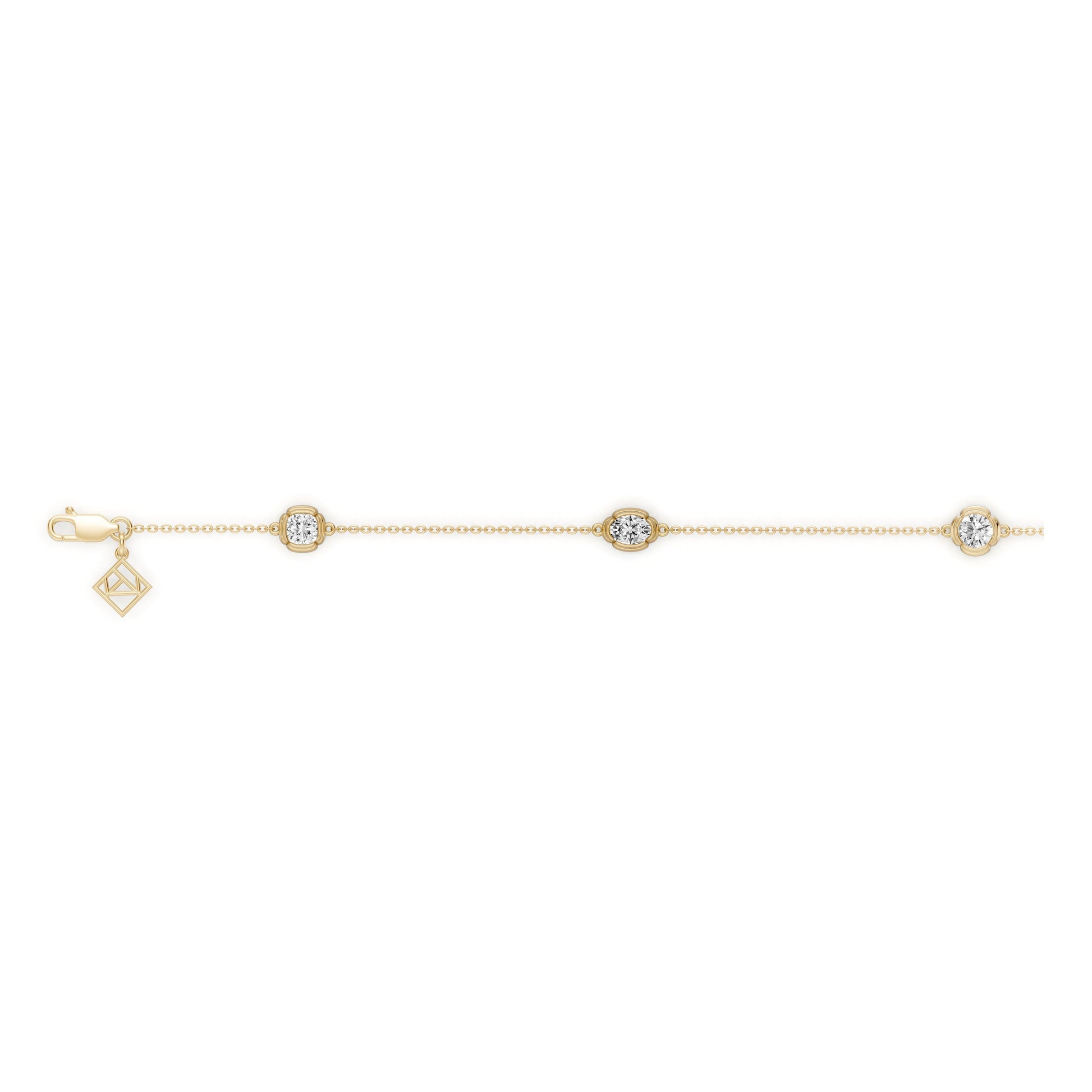 Doree By The Yard Mixed Shape Lab Diamond Bracelet - view 7