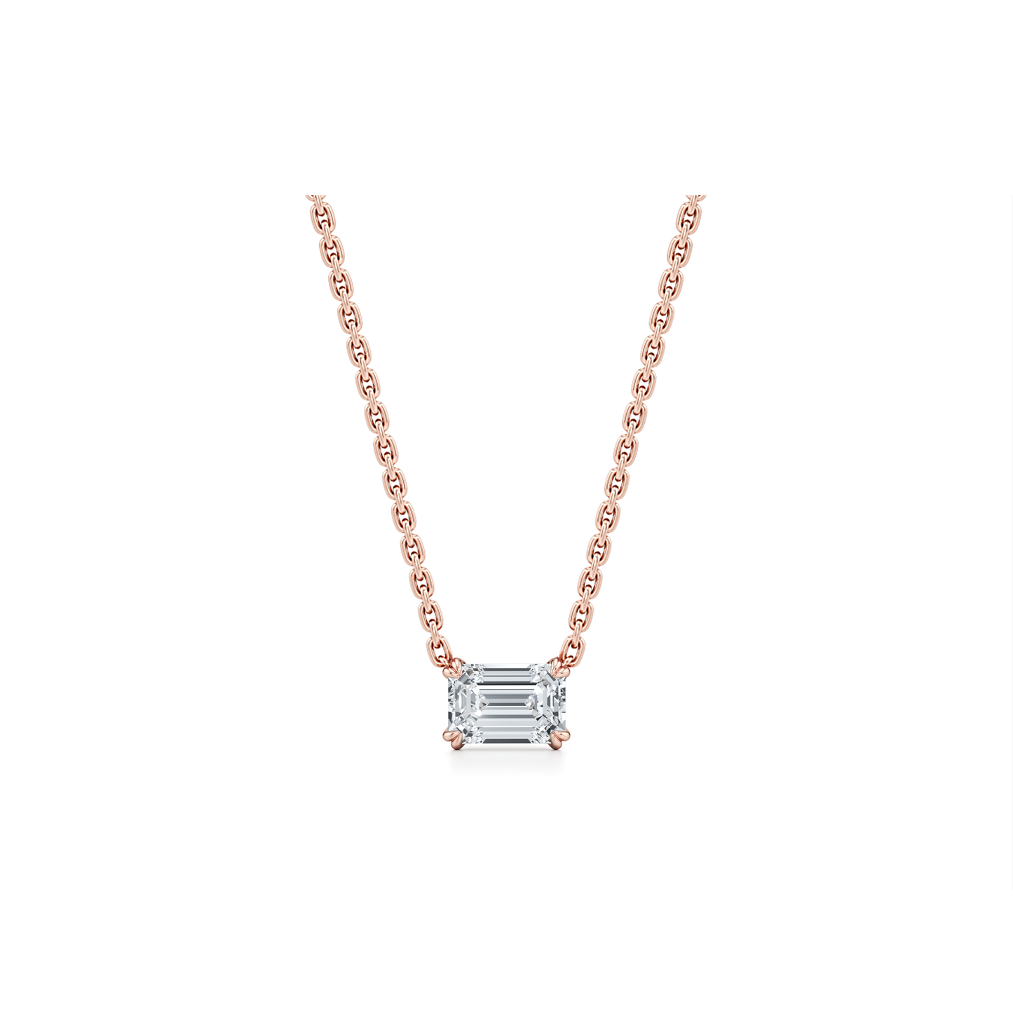 Elle Lab Diamond Emerald Pendant - view 7