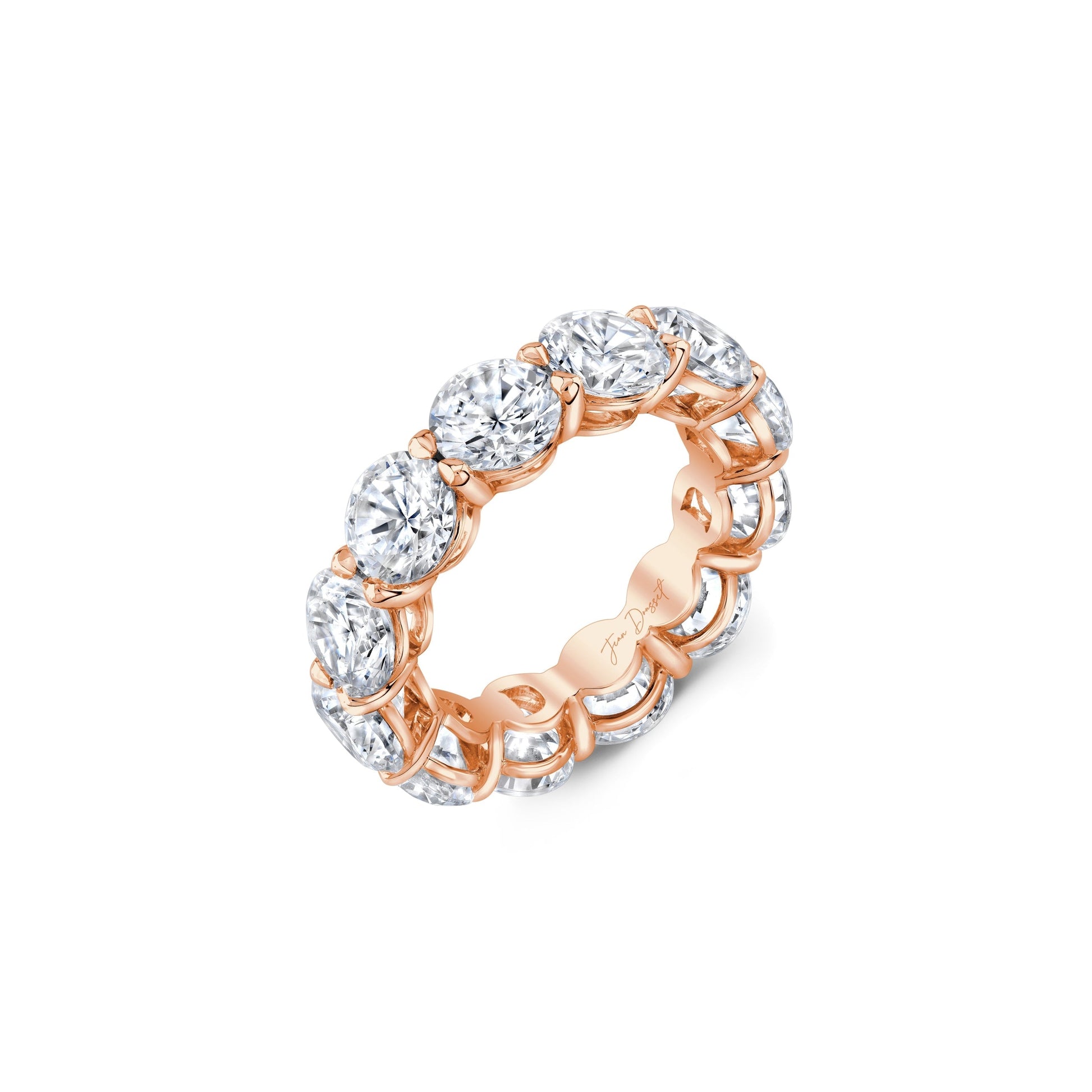 Olivia Large Round Brilliant Lab Diamond Eternity Band - view 7