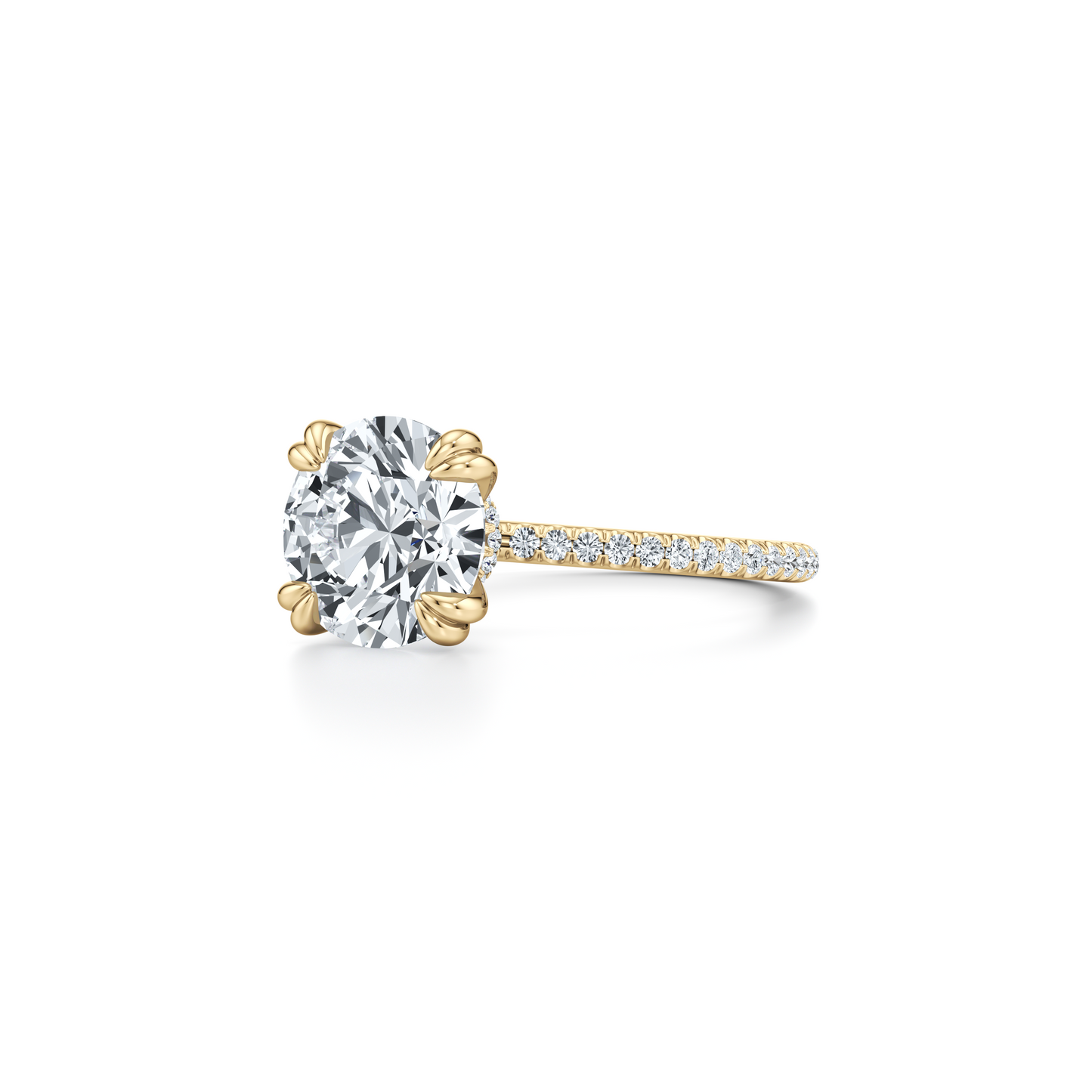 Kate Radiant Cut Solitaire Lab Diamond Engagement Ring - view 9