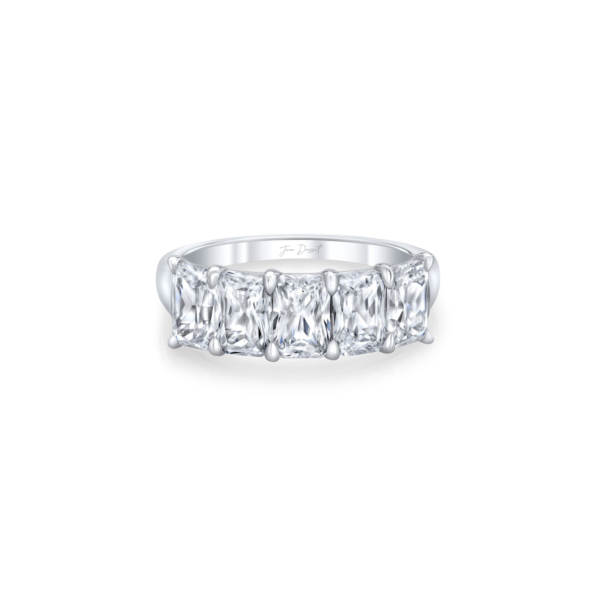 Olivia 5-Stone Radiant Lab Diamond Band - view 7