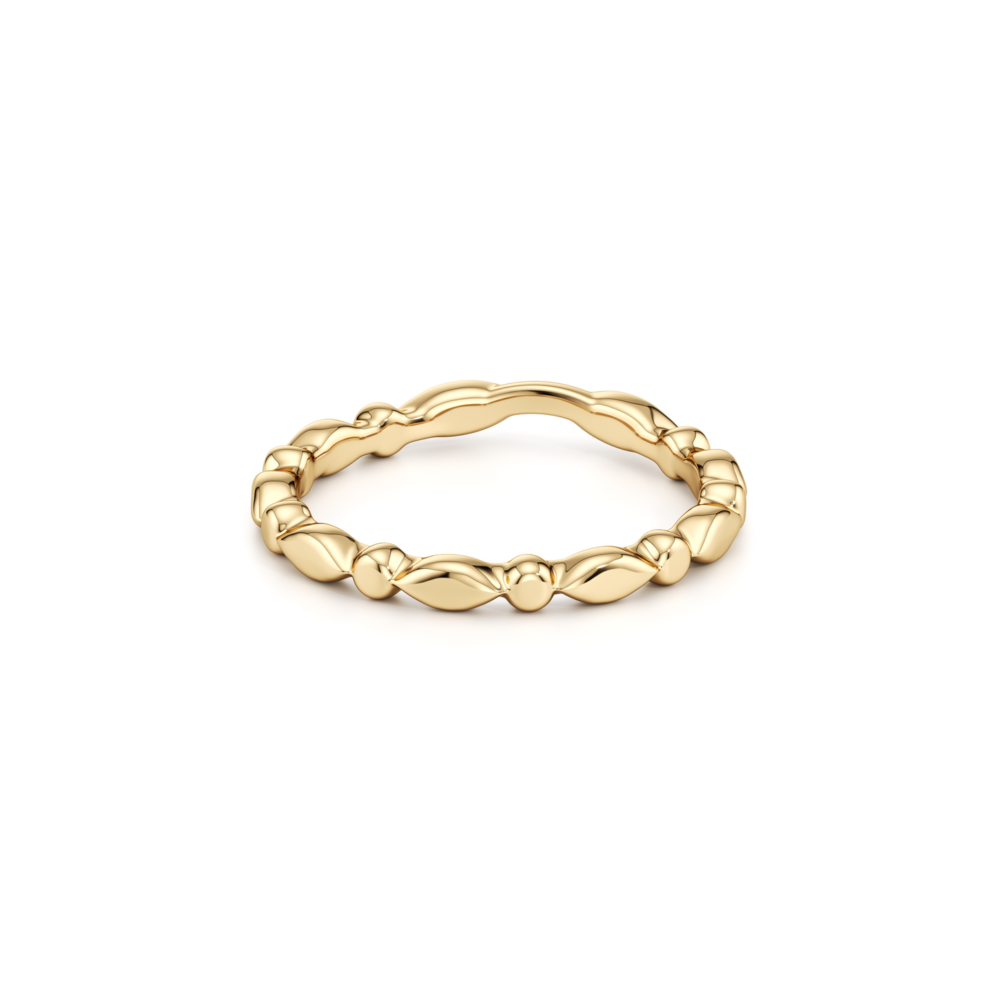 Vivienne High Polish Wedding Band - view 7