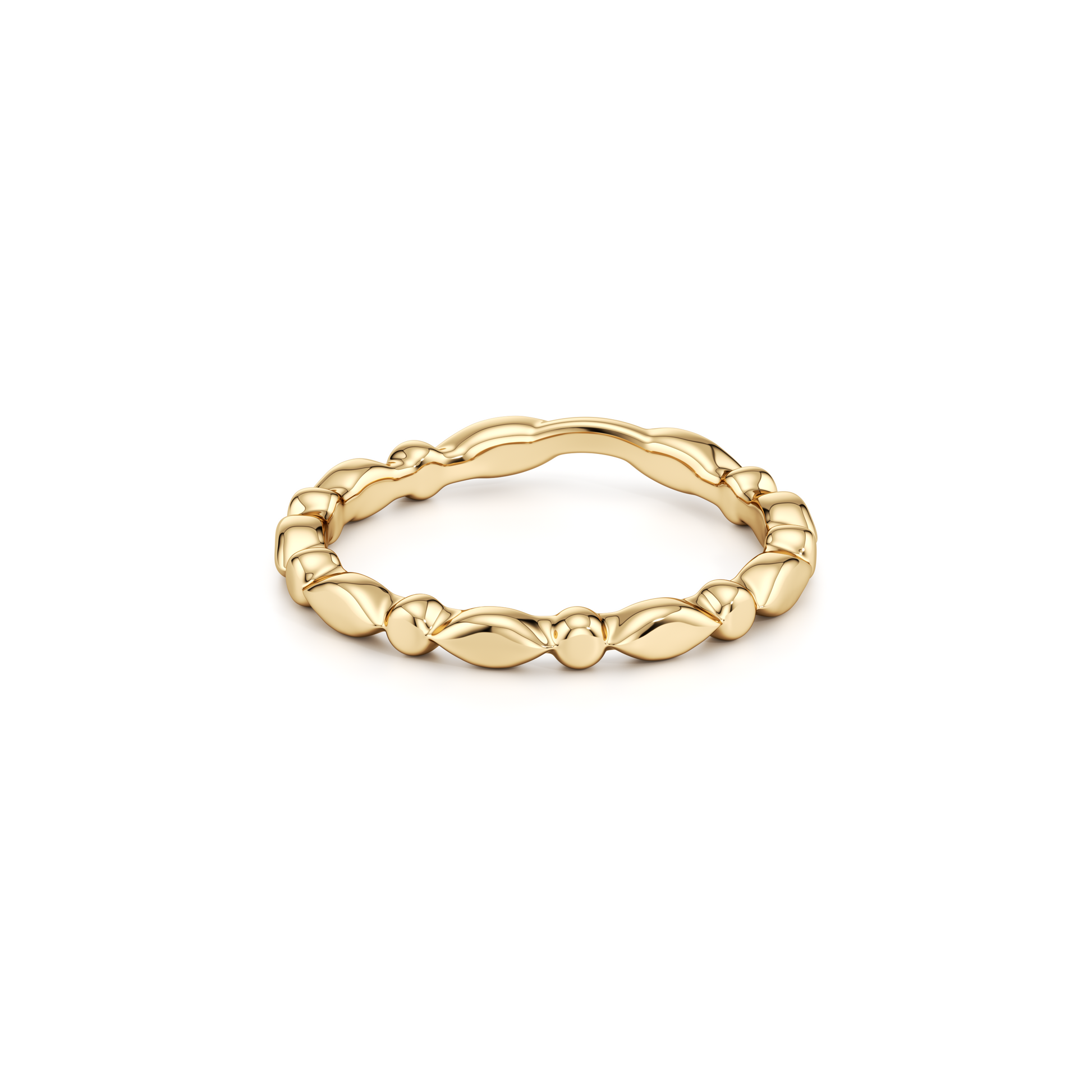 Vivienne High Polish Wedding Band - view 7
