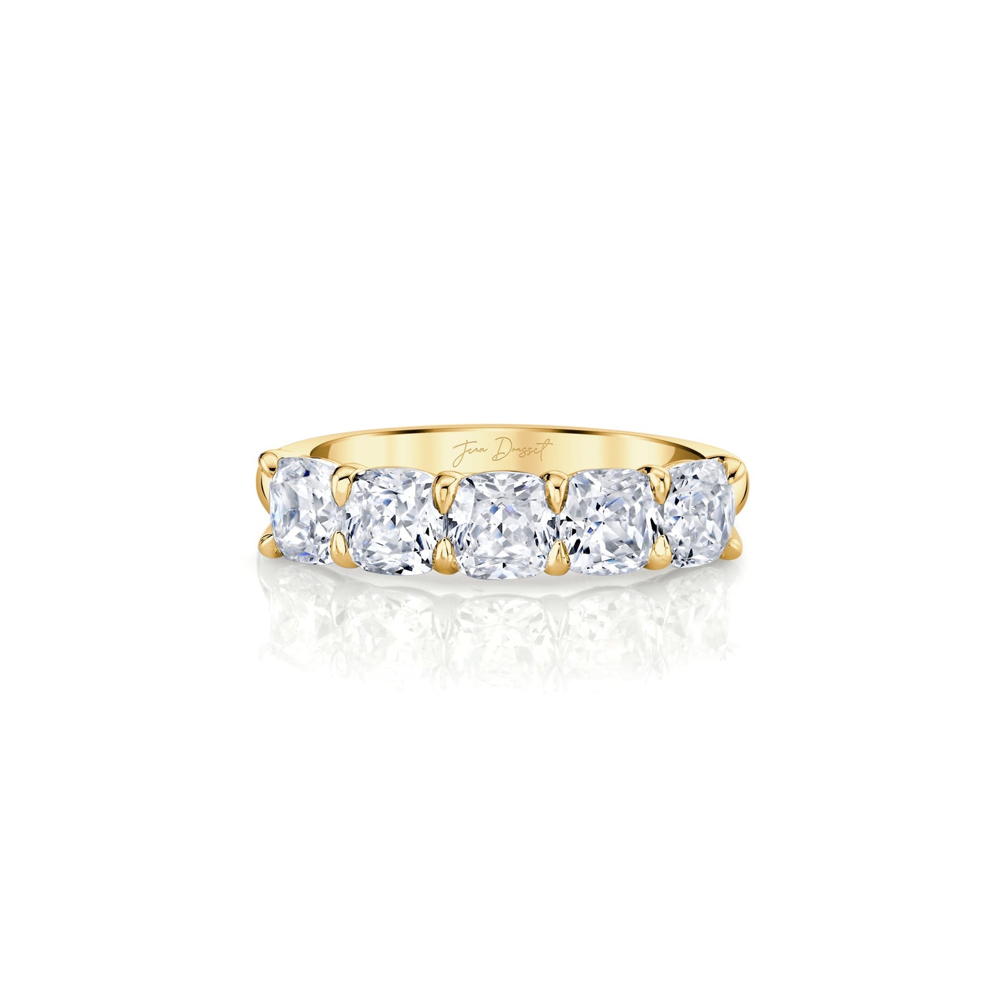 Olivia 5-Stone Cushion Lab Diamond Band - view 7