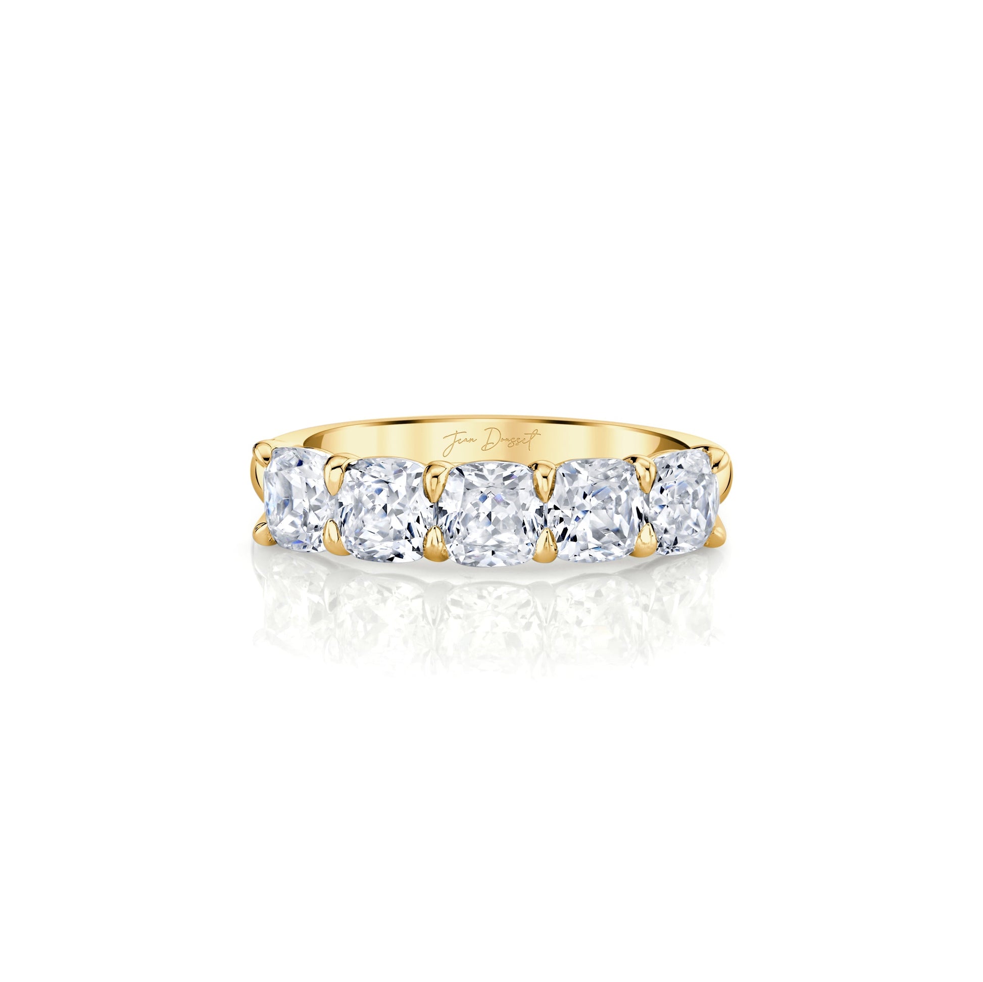 Olivia 5-Stone Cushion Lab Diamond Band - view 7