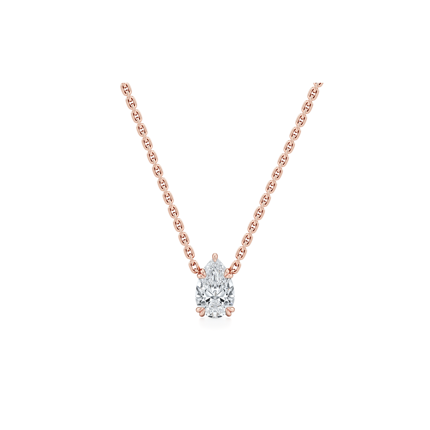 Elle Lab Diamond Pear Pendant - view 7
