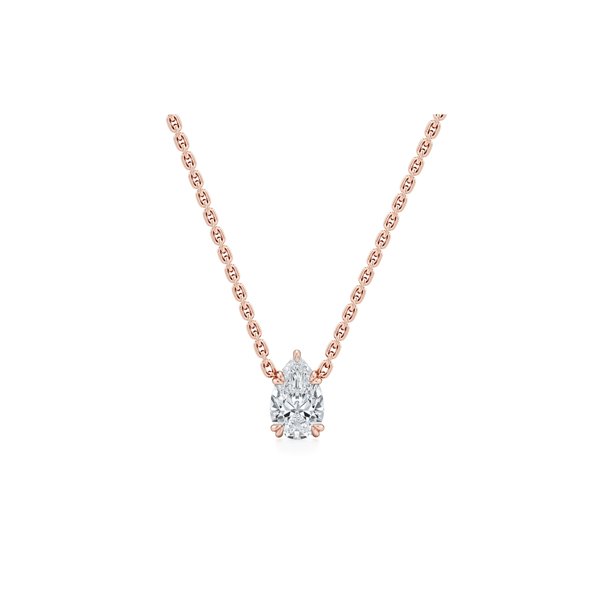 Elle Lab Diamond Pear Pendant - view 7